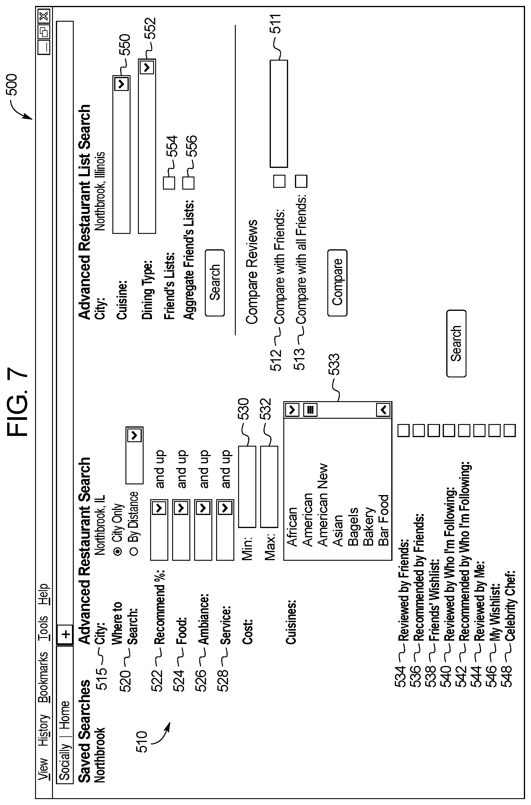 Patent US11775539 Figure 7 – Systems and methods for providing a review platform