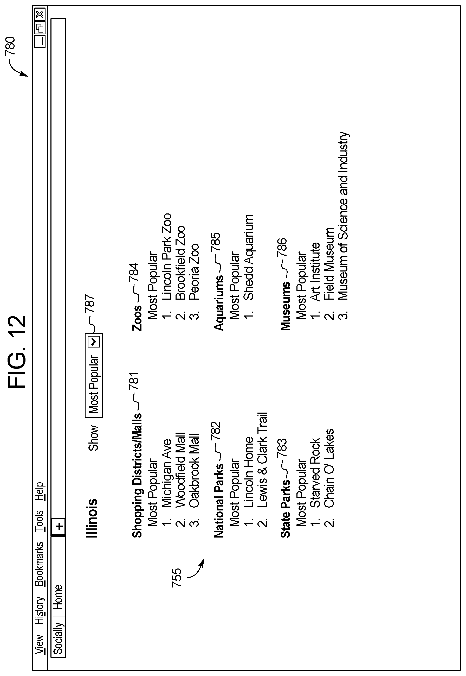 Patent US11775539 Figure 12 – Systems and methods for providing a review platform