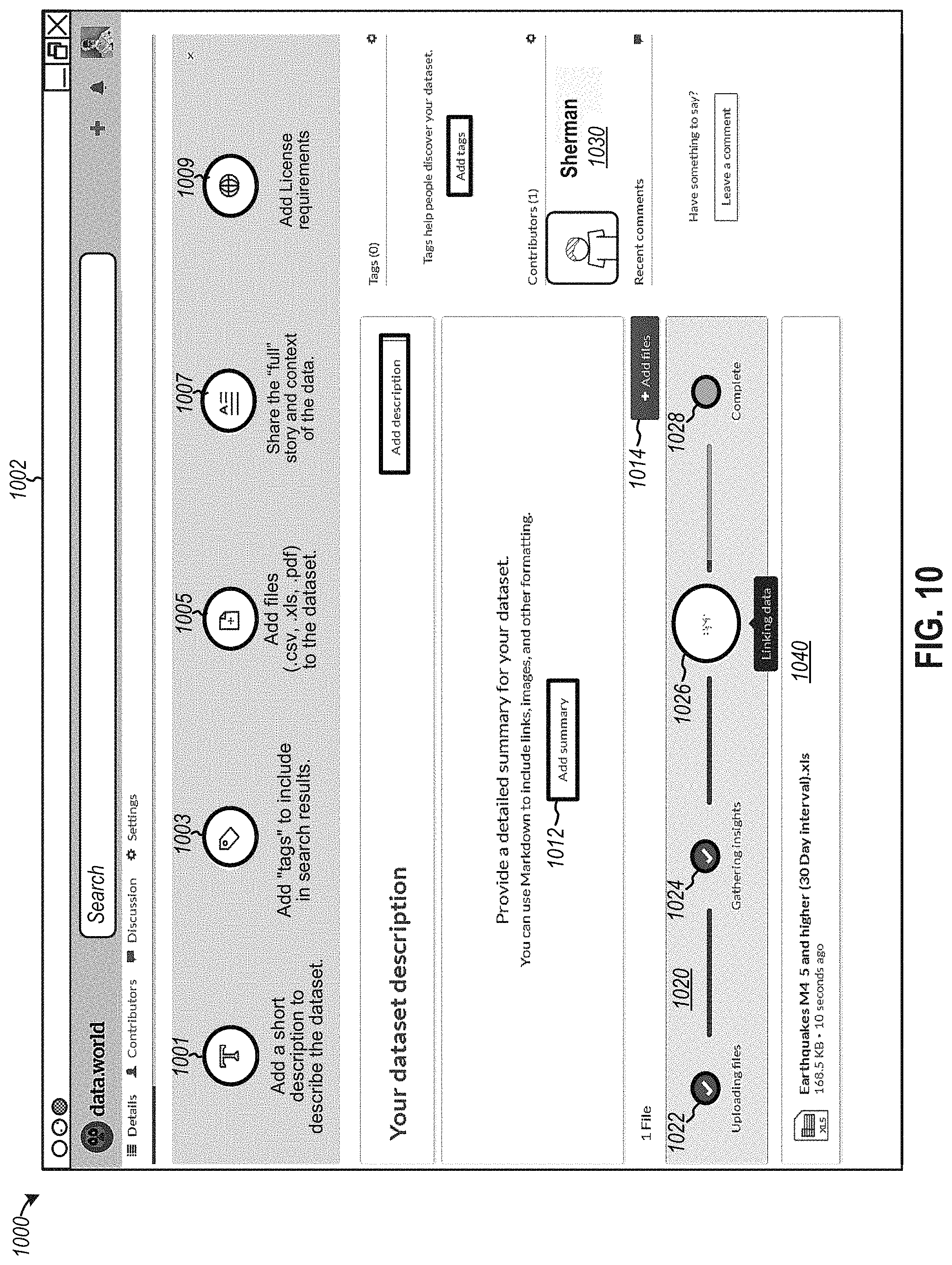 Patent US11775547 Figure 11 – Computerized tools to discover, form, and analyze dataset interrelations among a system of networked collaborative datasets