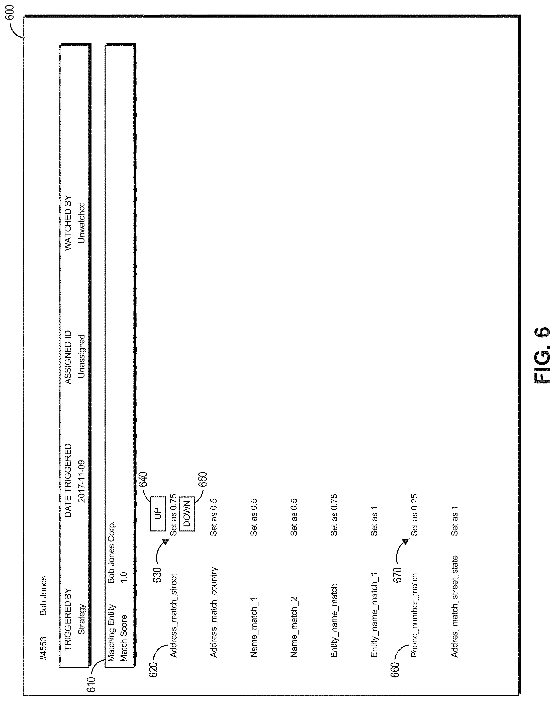 Patent US11775568 Figure 6 – Adaptive and transparent entity screening