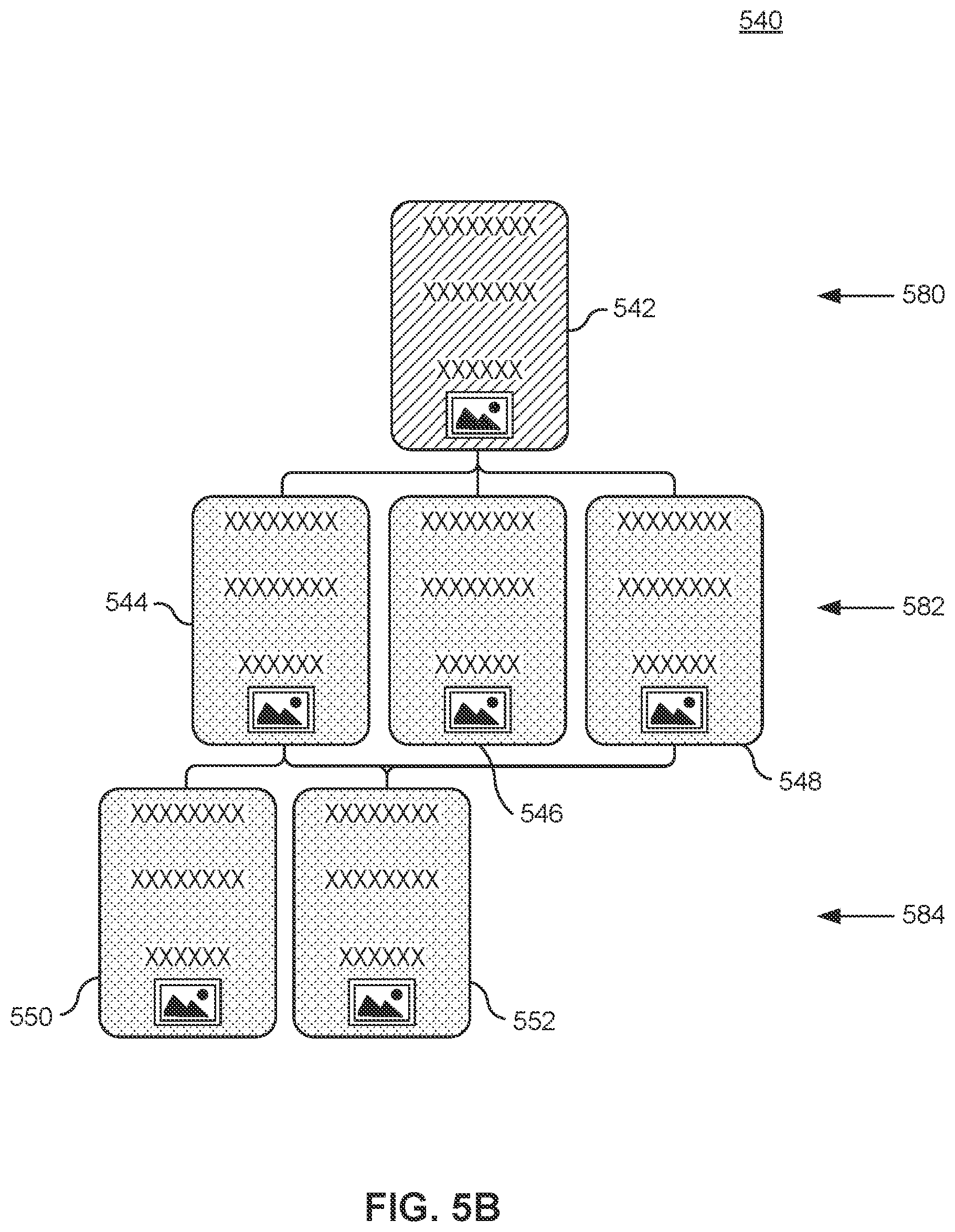 Patent US11775571 Figure 8 – Graphically representing related record families using a phantom parent node