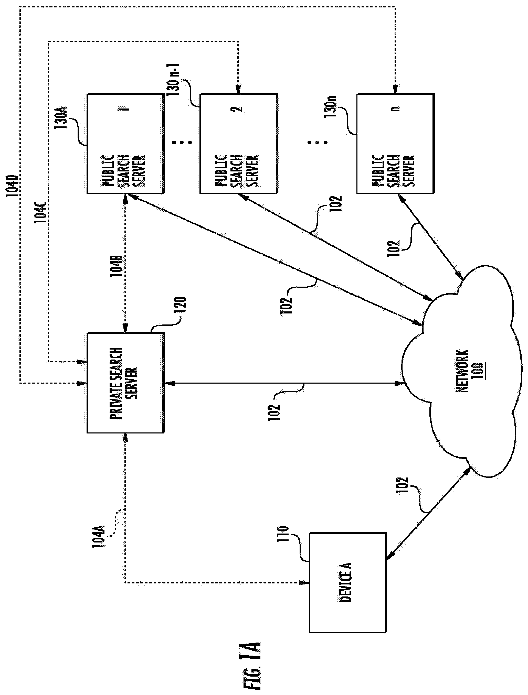 Patent US11775575 Figure 1 – Systems and methods of performing searches within a text input application