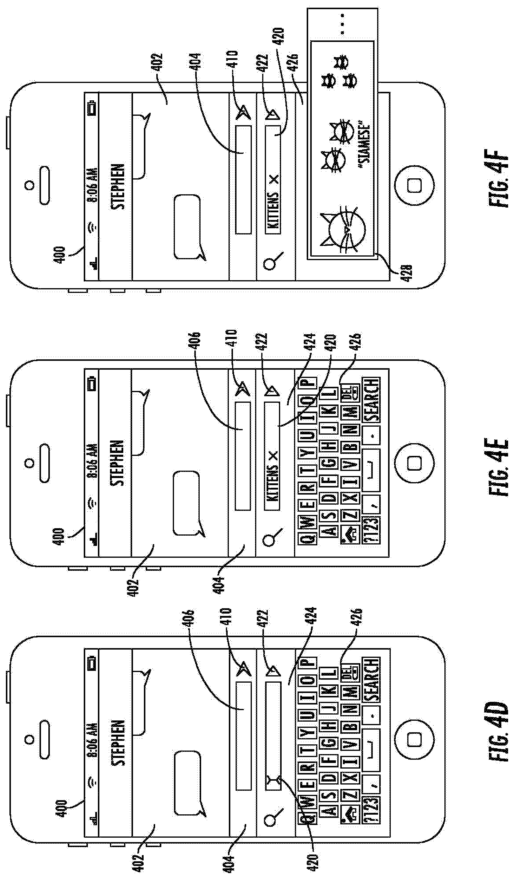 Patent US11775575 Figure 6 – Systems and methods of performing searches within a text input application