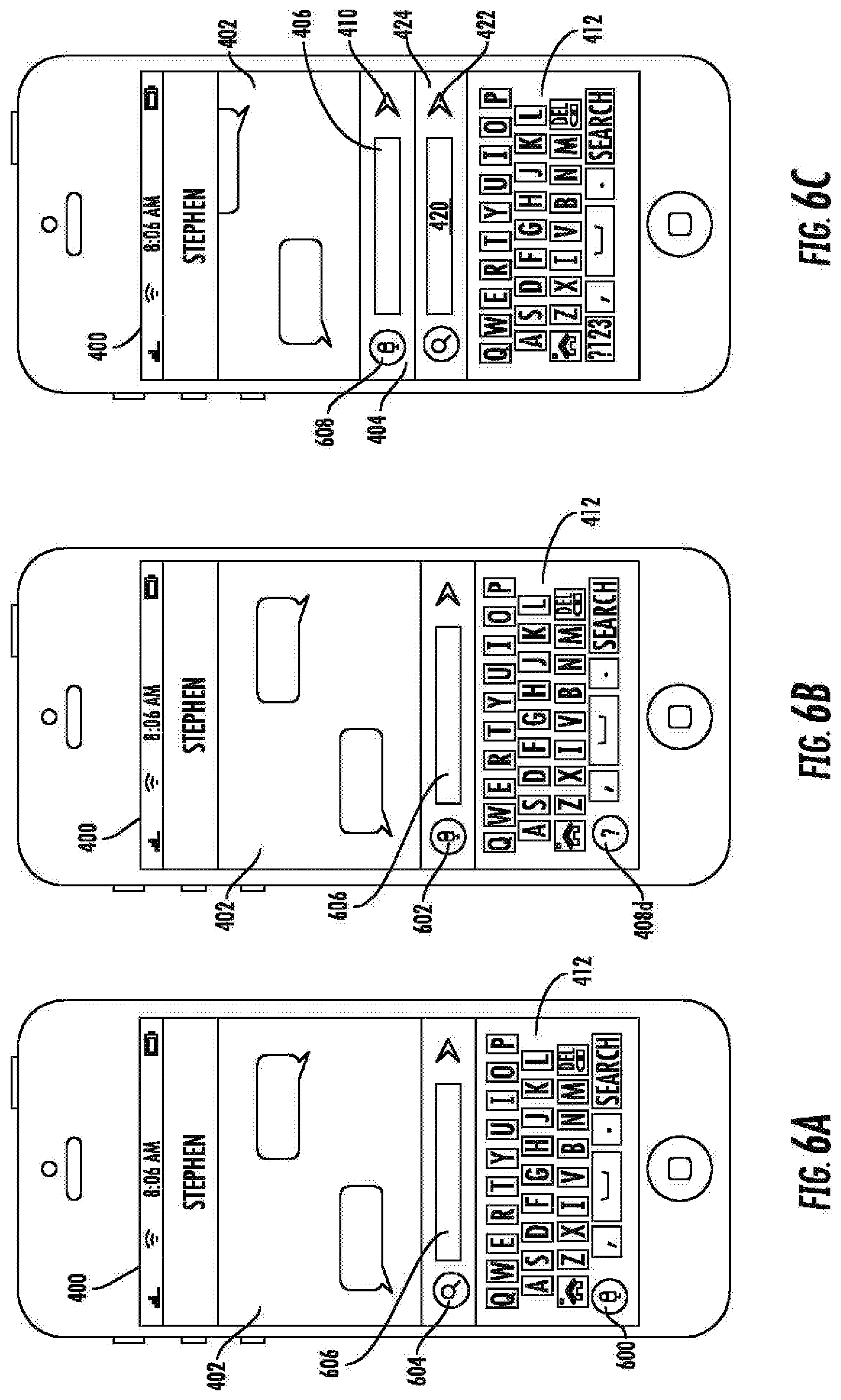 Patent US11775575 Figure 10 – Systems and methods of performing searches within a text input application