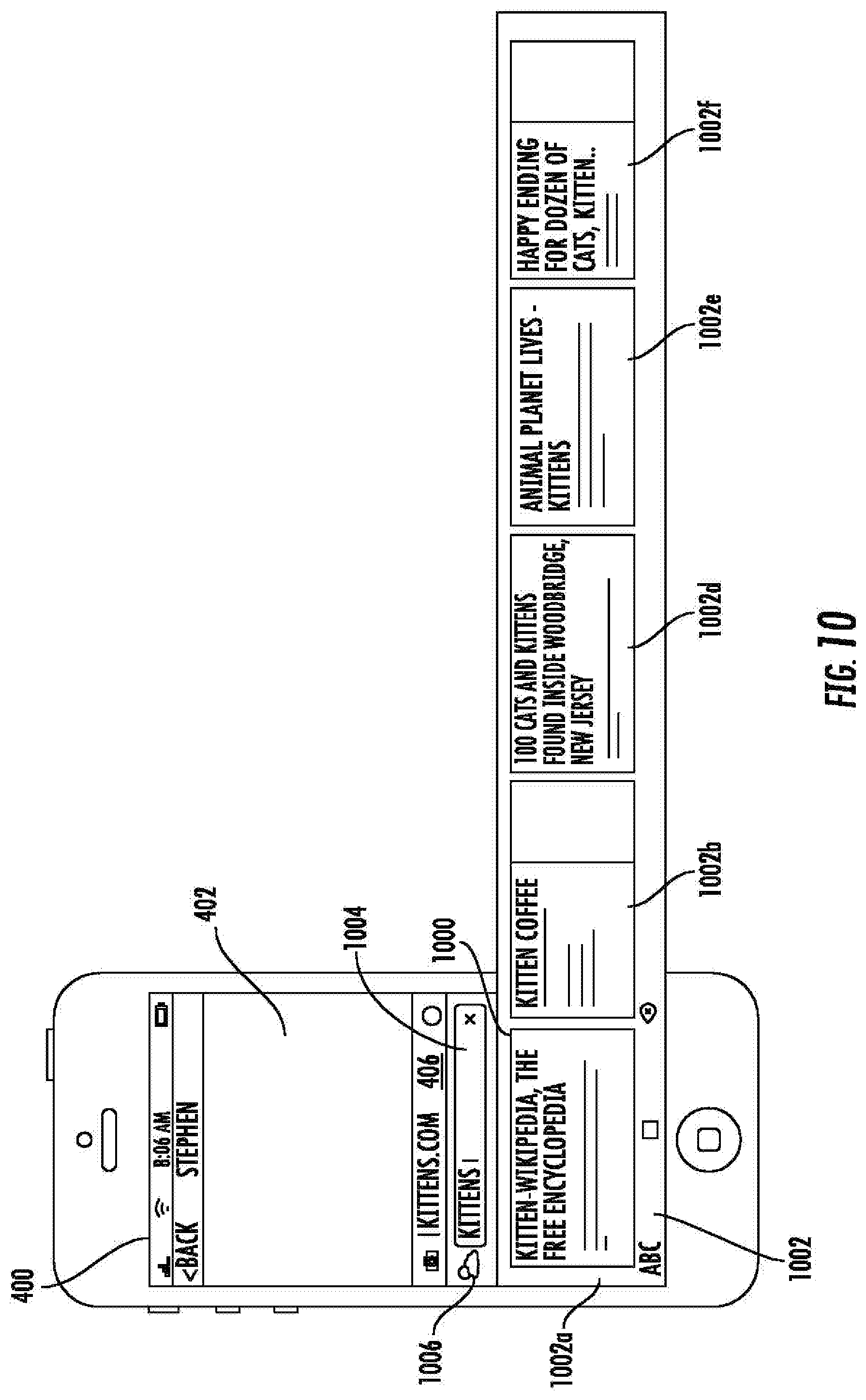 Patent US11775575 Figure 15 – Systems and methods of performing searches within a text input application