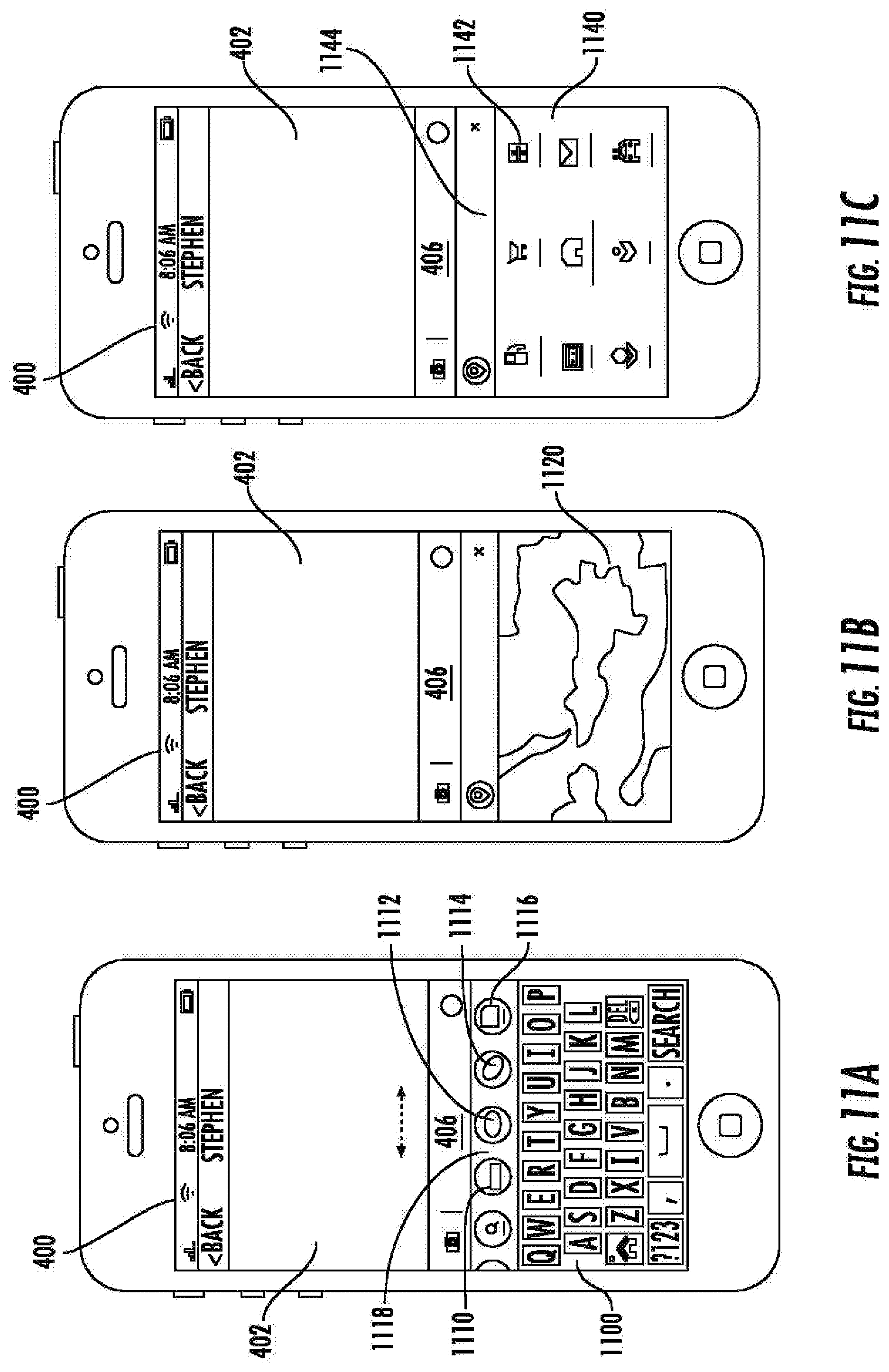 Patent US11775575 Figure 16 – Systems and methods of performing searches within a text input application