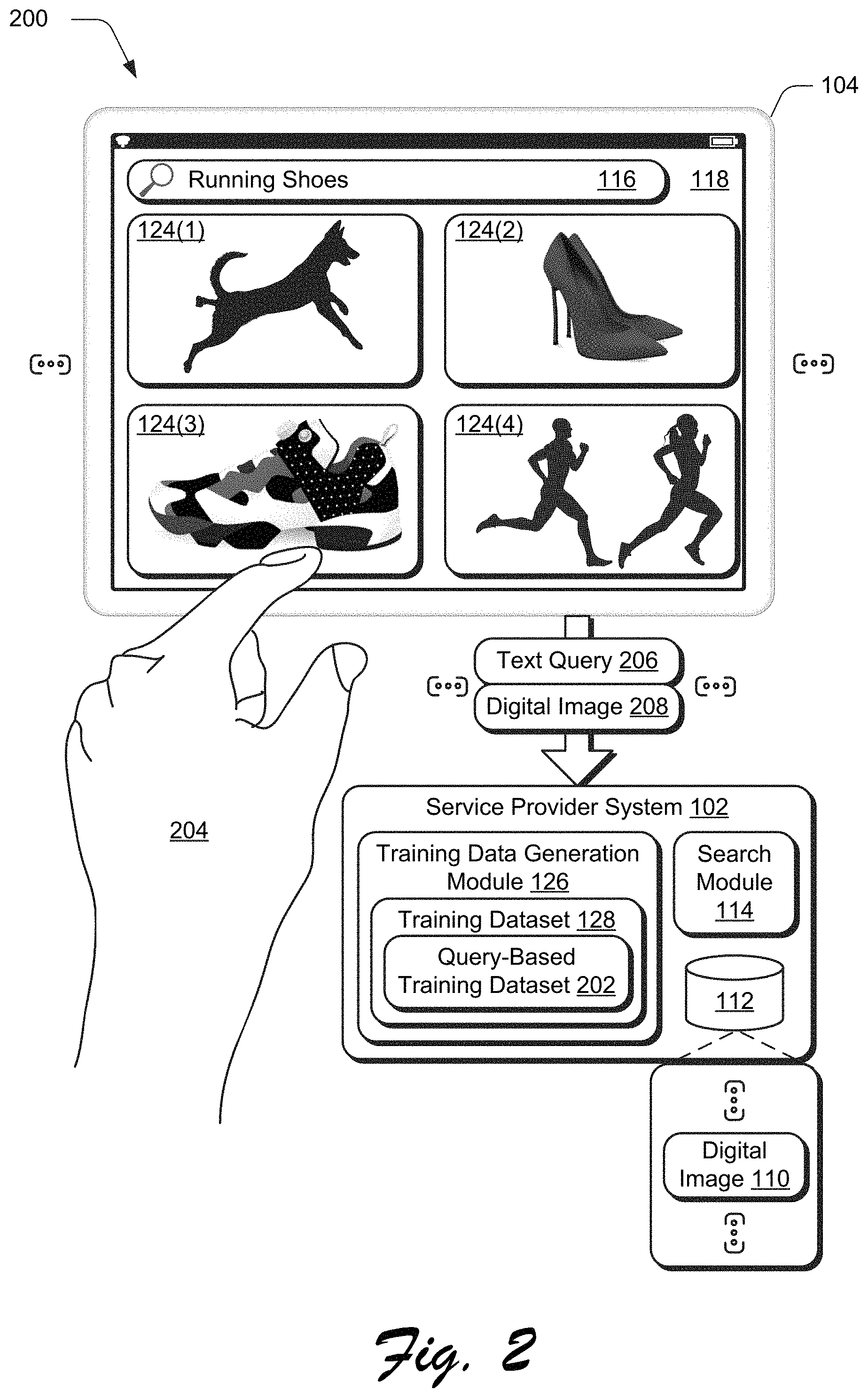 Patent US11775578 Figure 2 – Text-to-visual machine learning embedding techniques