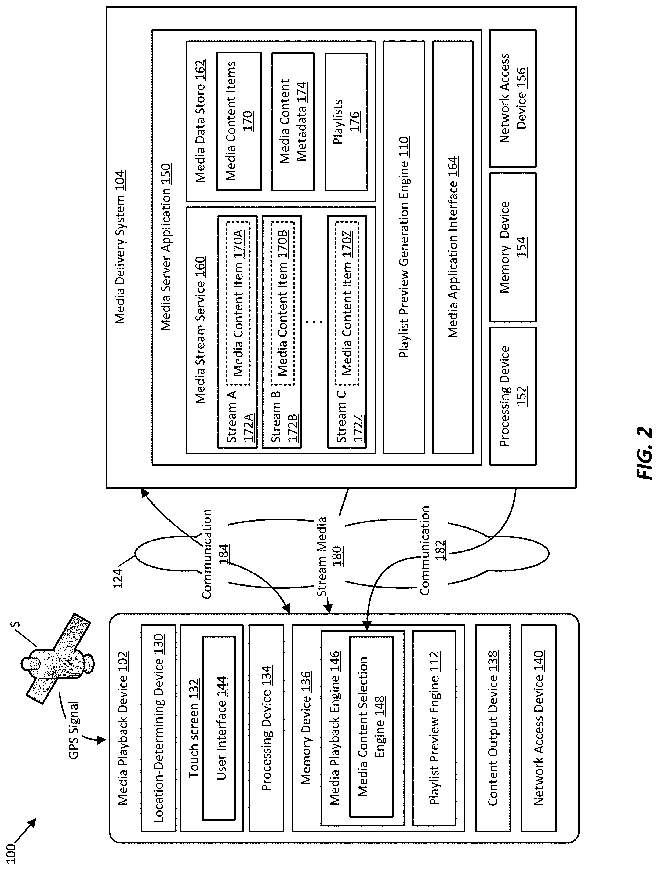 Patent US11775580 Figure 2 – Playlist preview