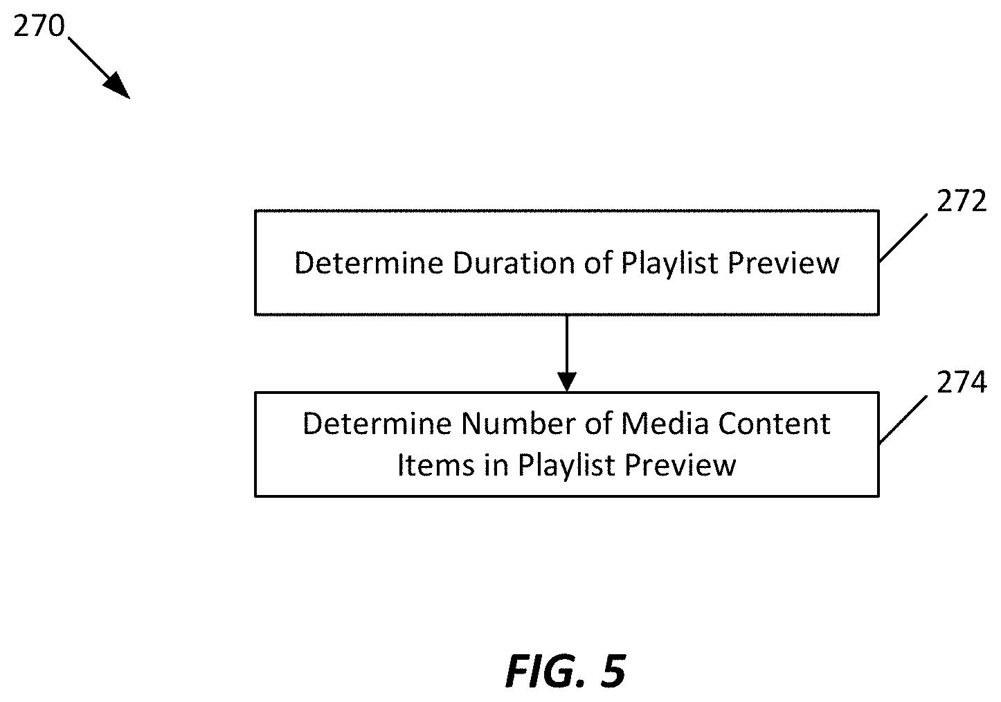 Patent US11775580 Figure 5 – Playlist preview
