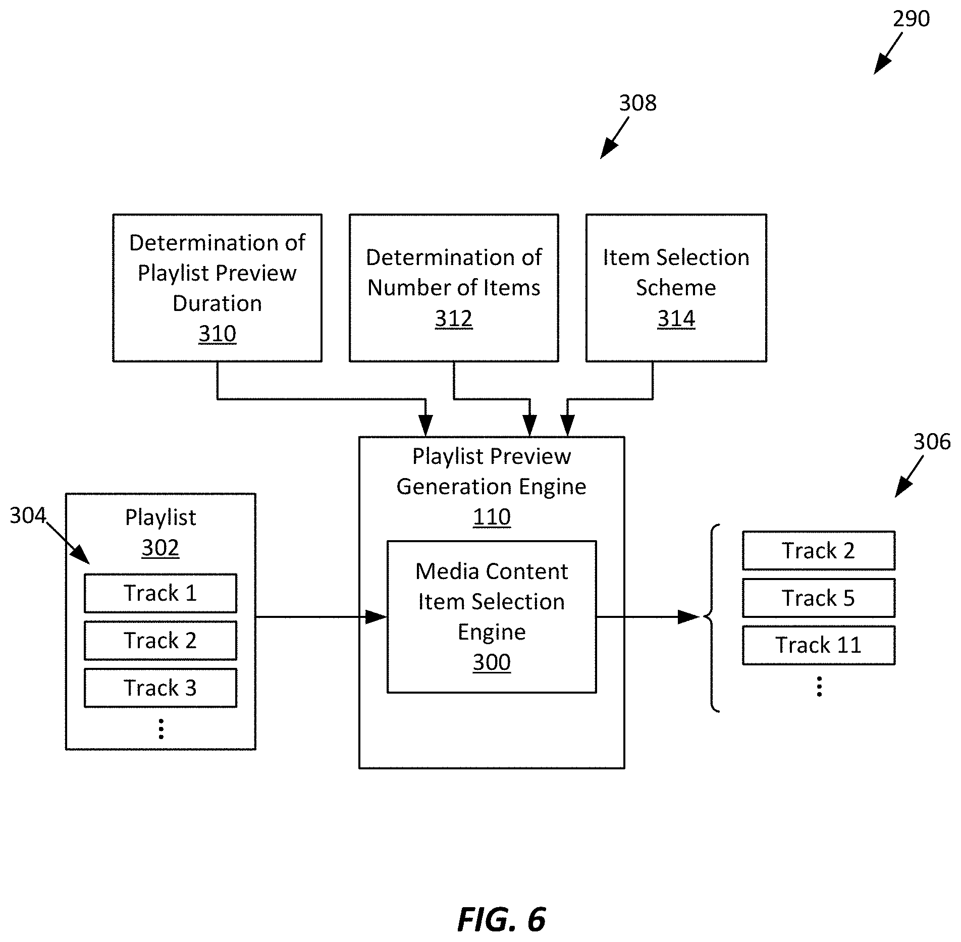 Patent US11775580 Figure 6 – Playlist preview