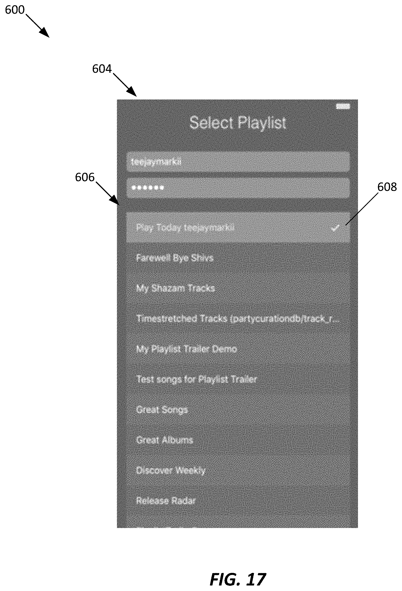 Patent US11775580 Figure 17 – Playlist preview