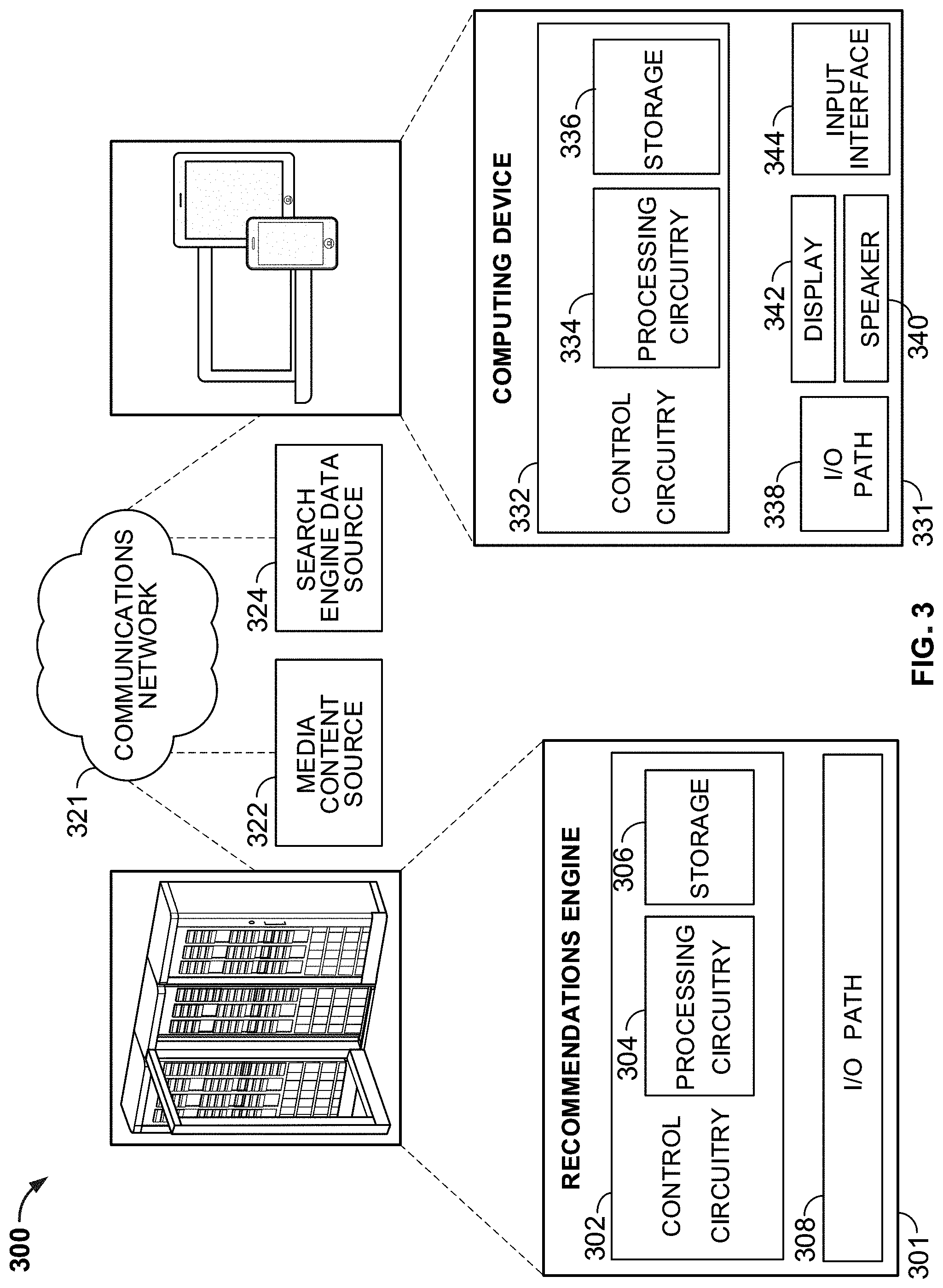 Patent US11775583 Figure 3 – Systems and methods for processing emojis in a search and recommendation environment