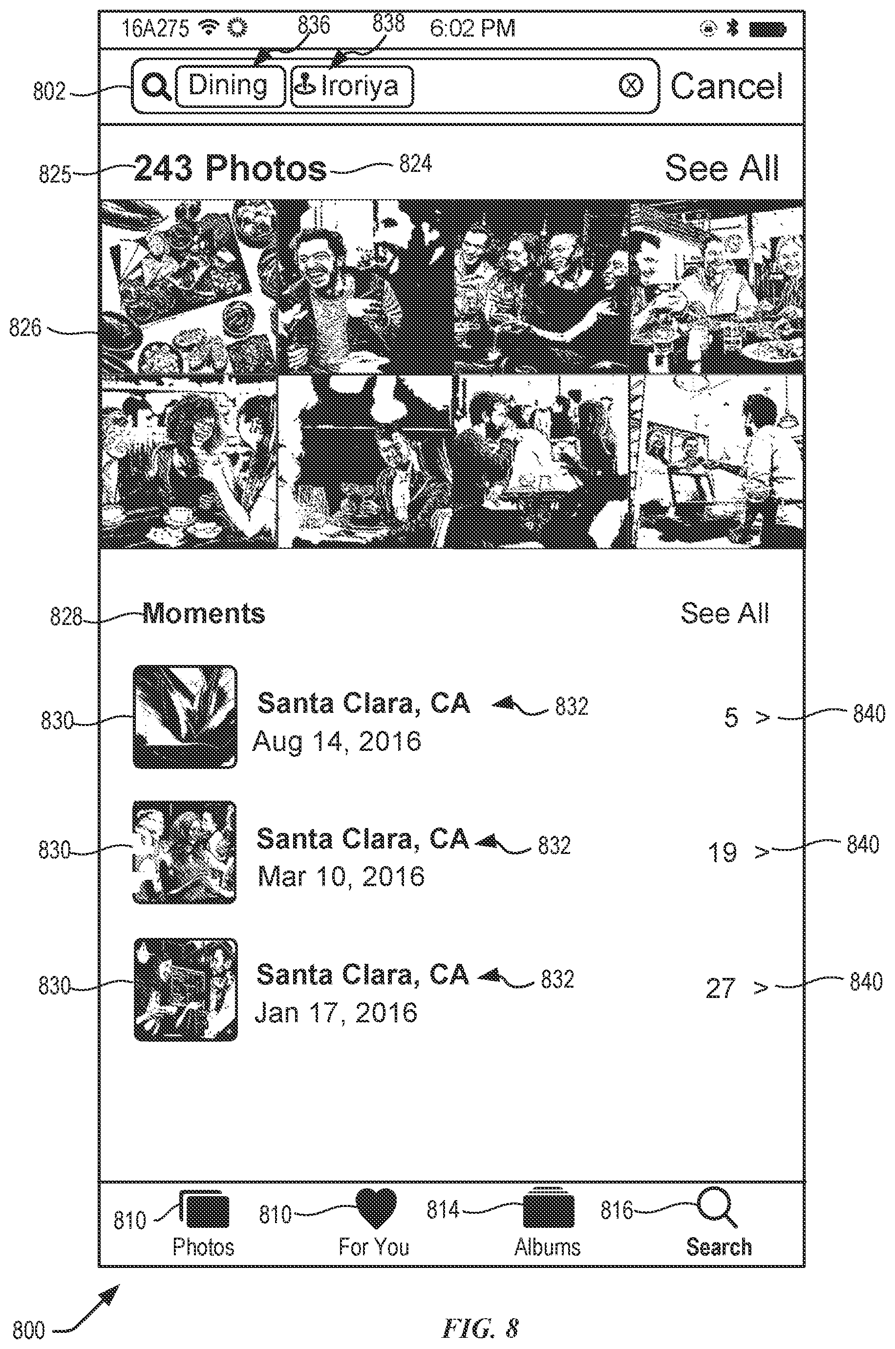 Patent US11775590 Figure 8 – Techniques for disambiguating clustered location identifiers