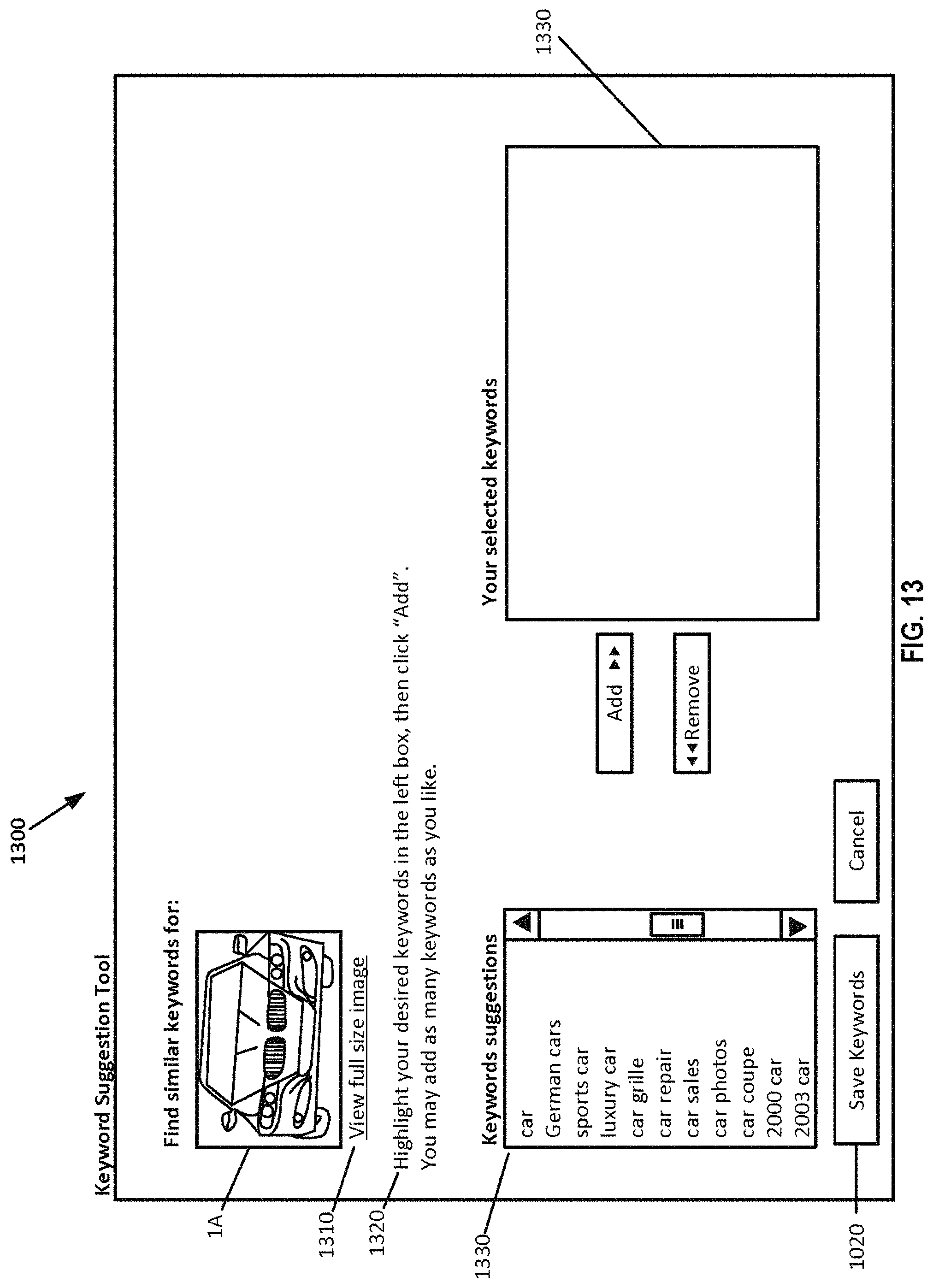 Patent US11775595 Figure 14 – Method and system for mining image searches to associate images with concepts