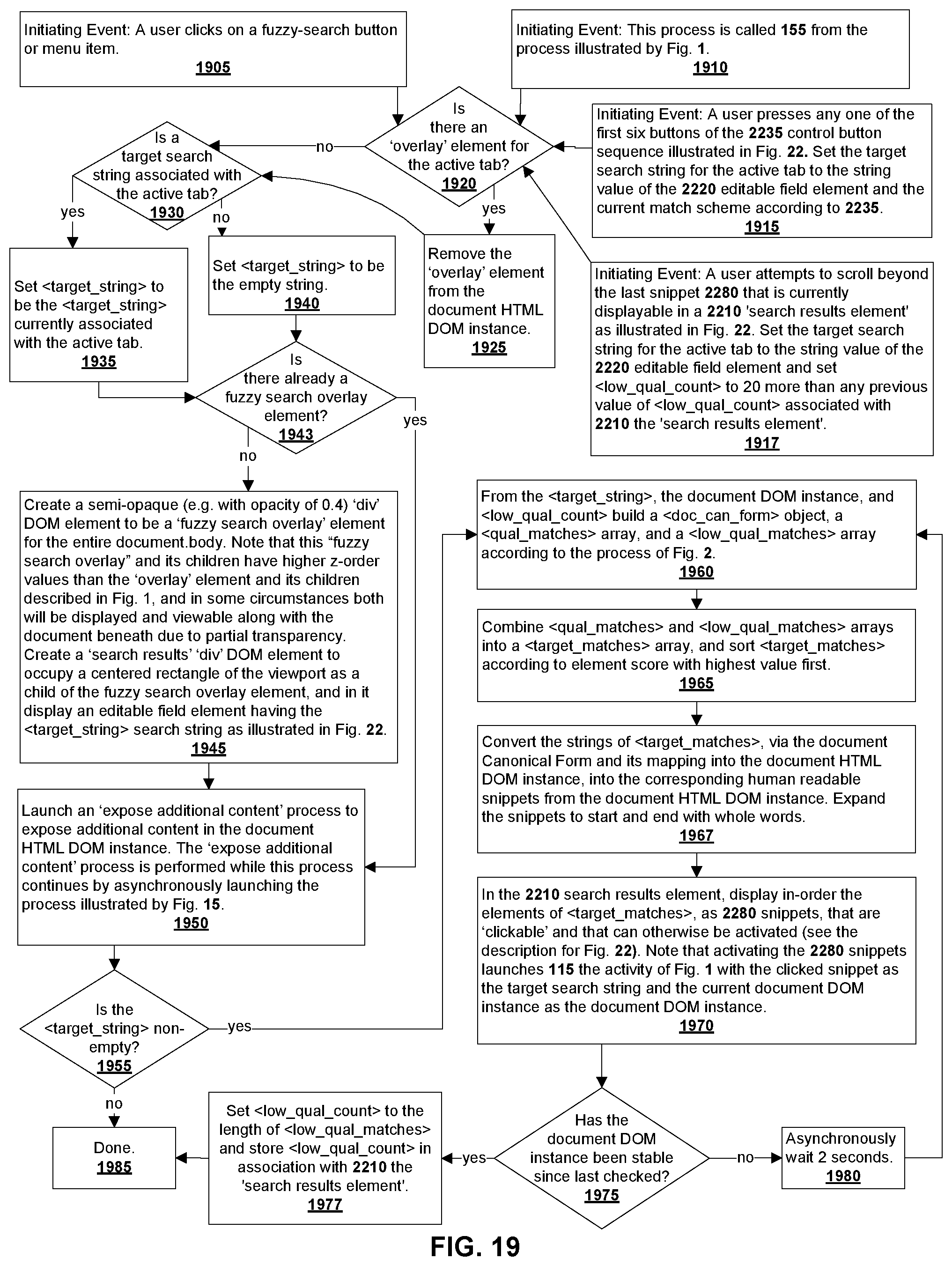 Patent US11775607 Figure 18 – Transitory salient attention capture to draw attention to digital document parts