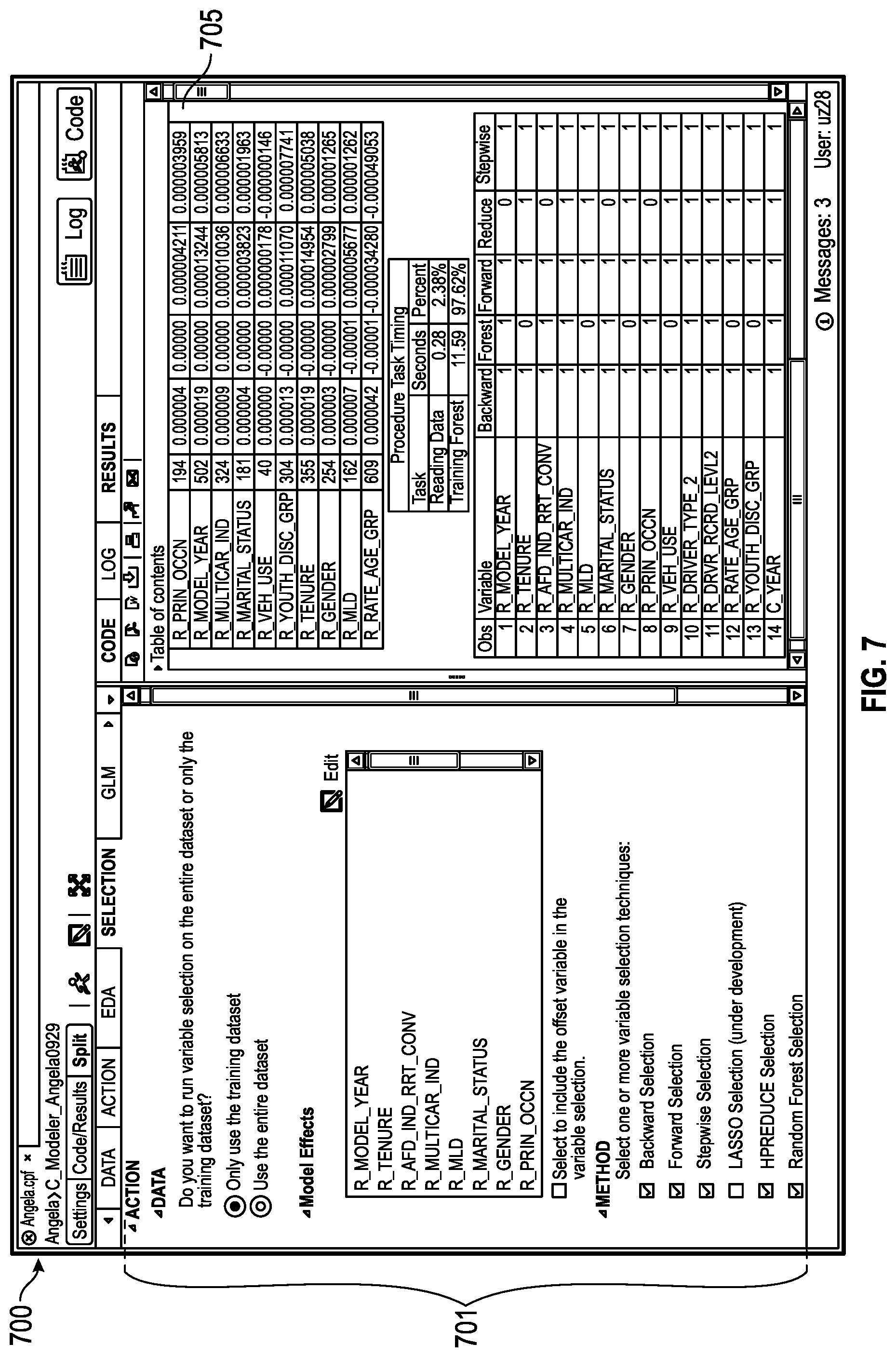 Patent US11775619 Figure 7 – Technology for building and managing data models