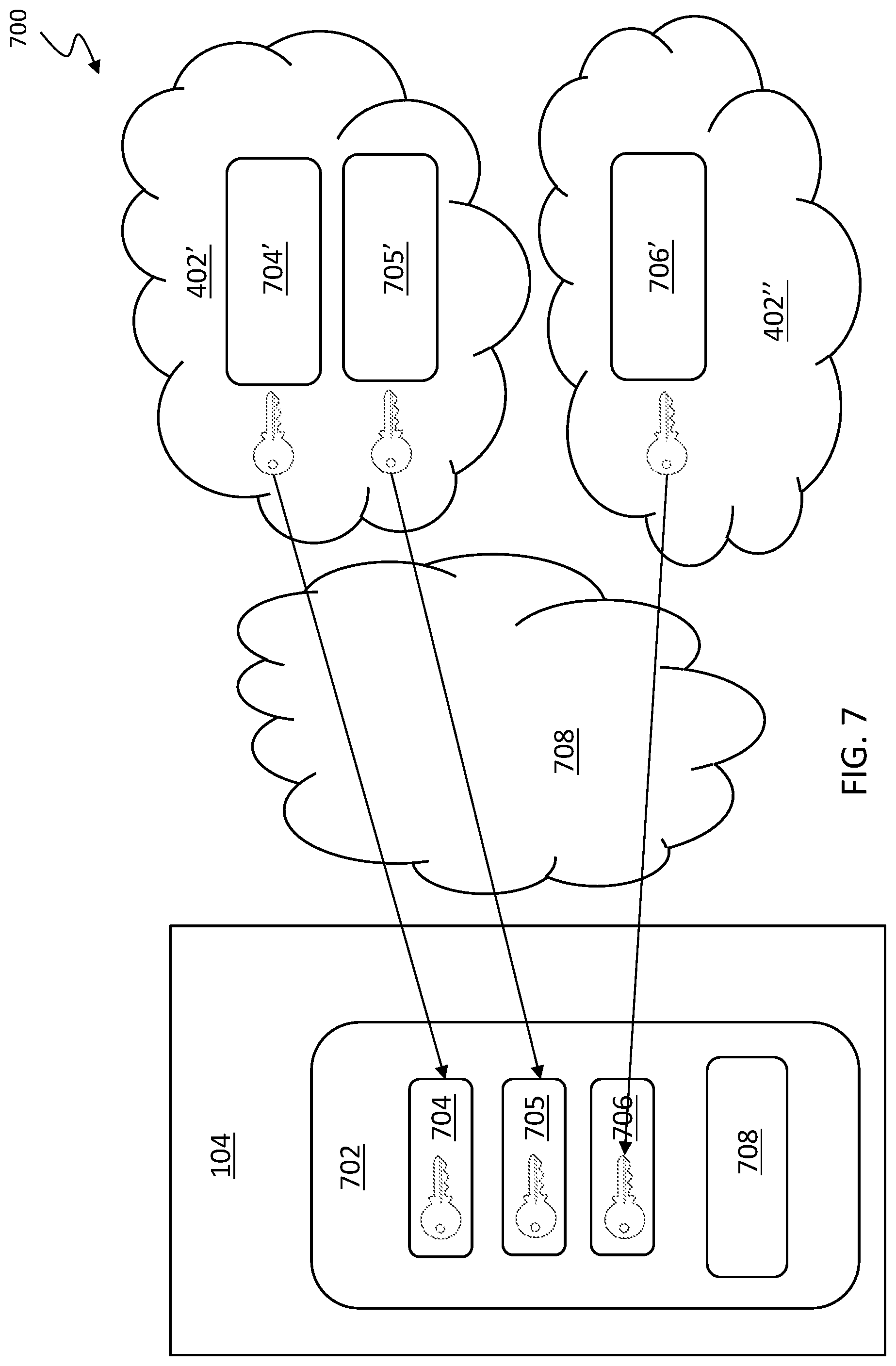 Patent US11775628 Figure 6 – Multi factor authentication using different devices