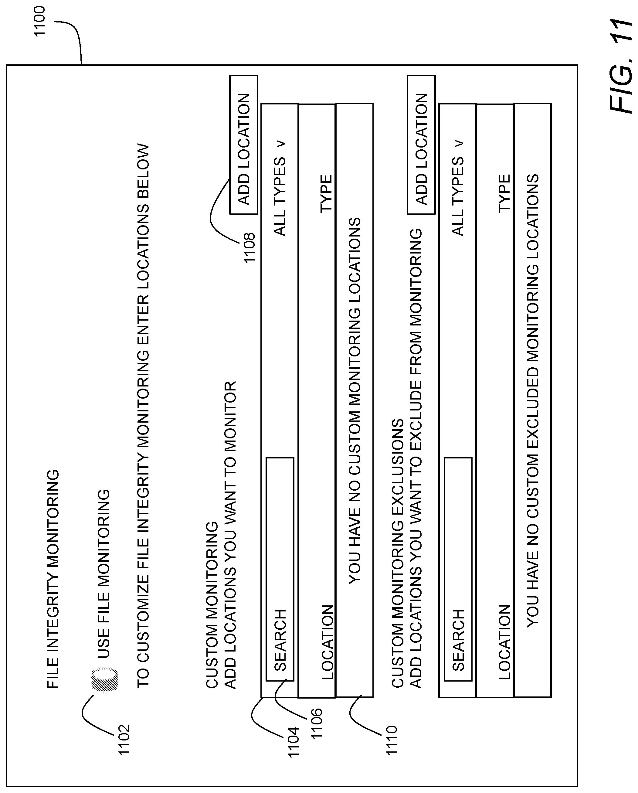 Patent US11775639 Figure 11 – File integrity monitoring