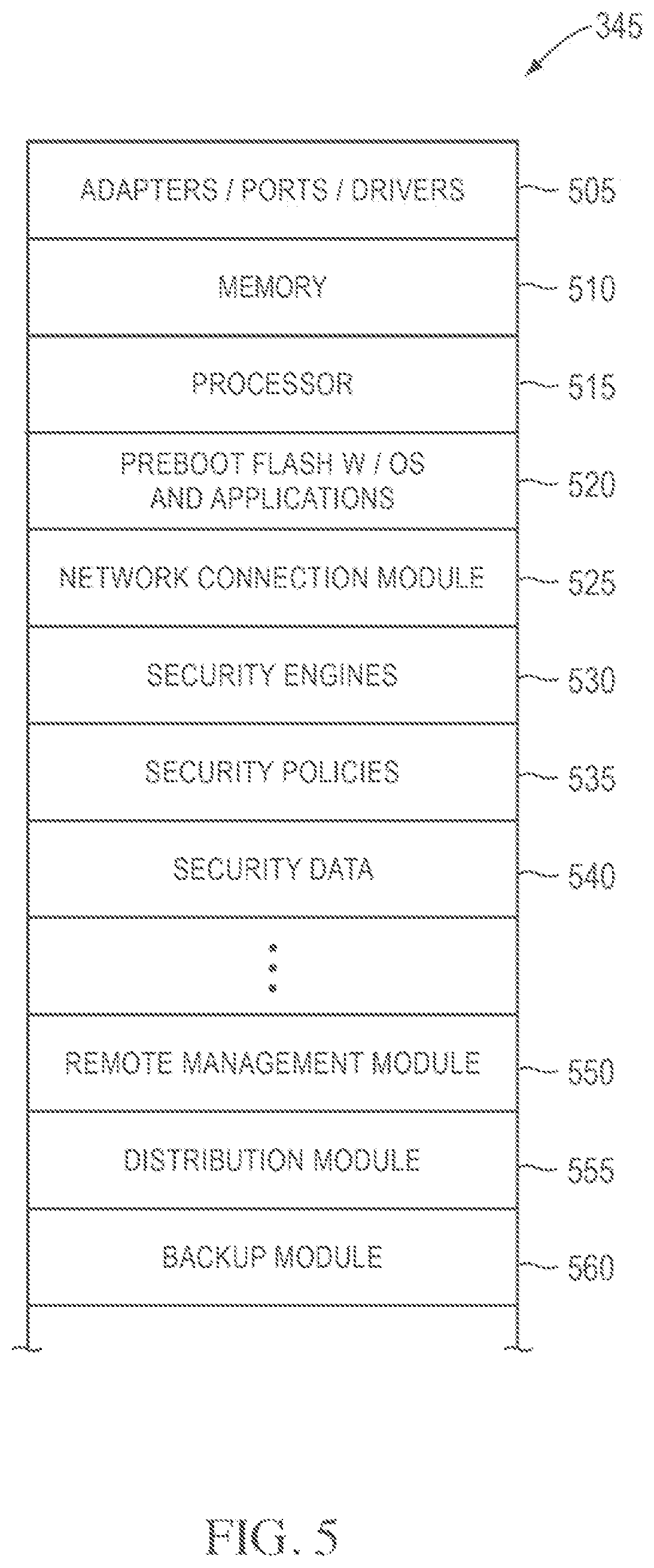 Patent US11775644 Figure 5 – Systems and methods for providing security services during power management mode