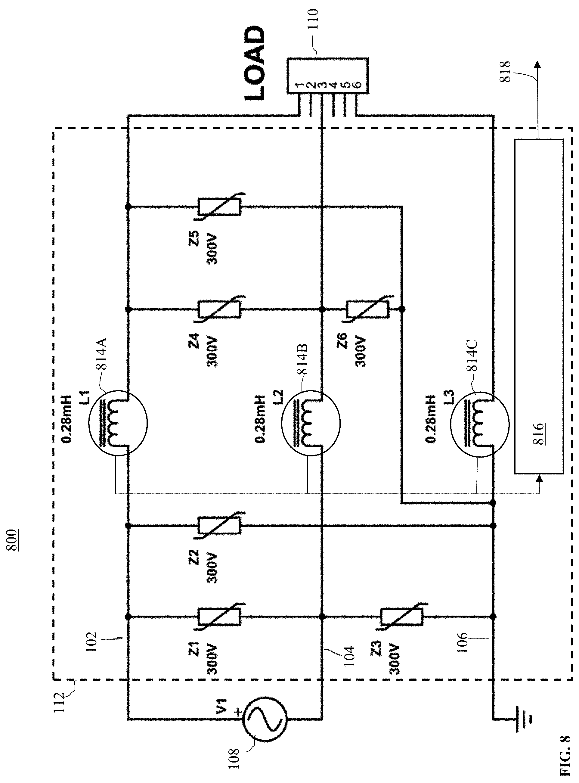 Patent US11775645 Figure 8 – Suppression of signal transmission over a conductor