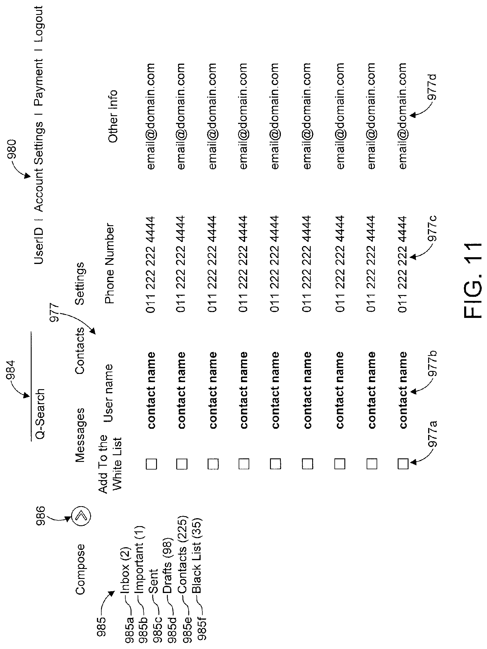 Patent US11775668 Figure 11 – Messaging systems and methods