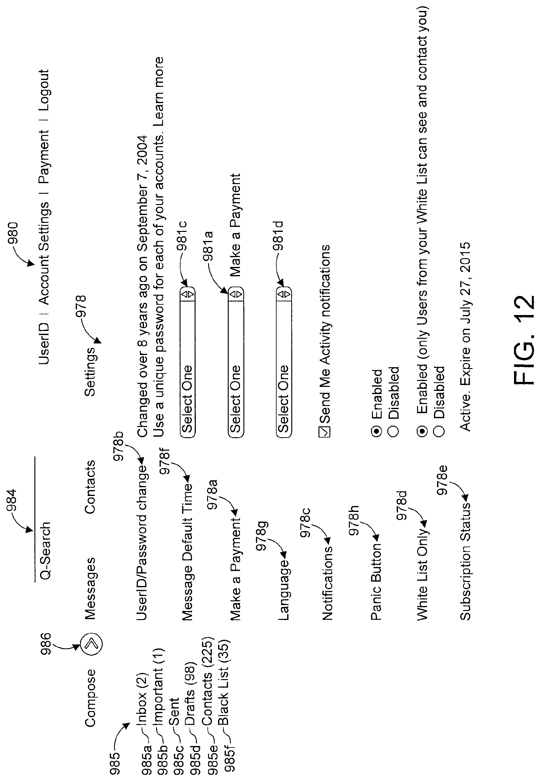 Patent US11775668 Figure 12 – Messaging systems and methods