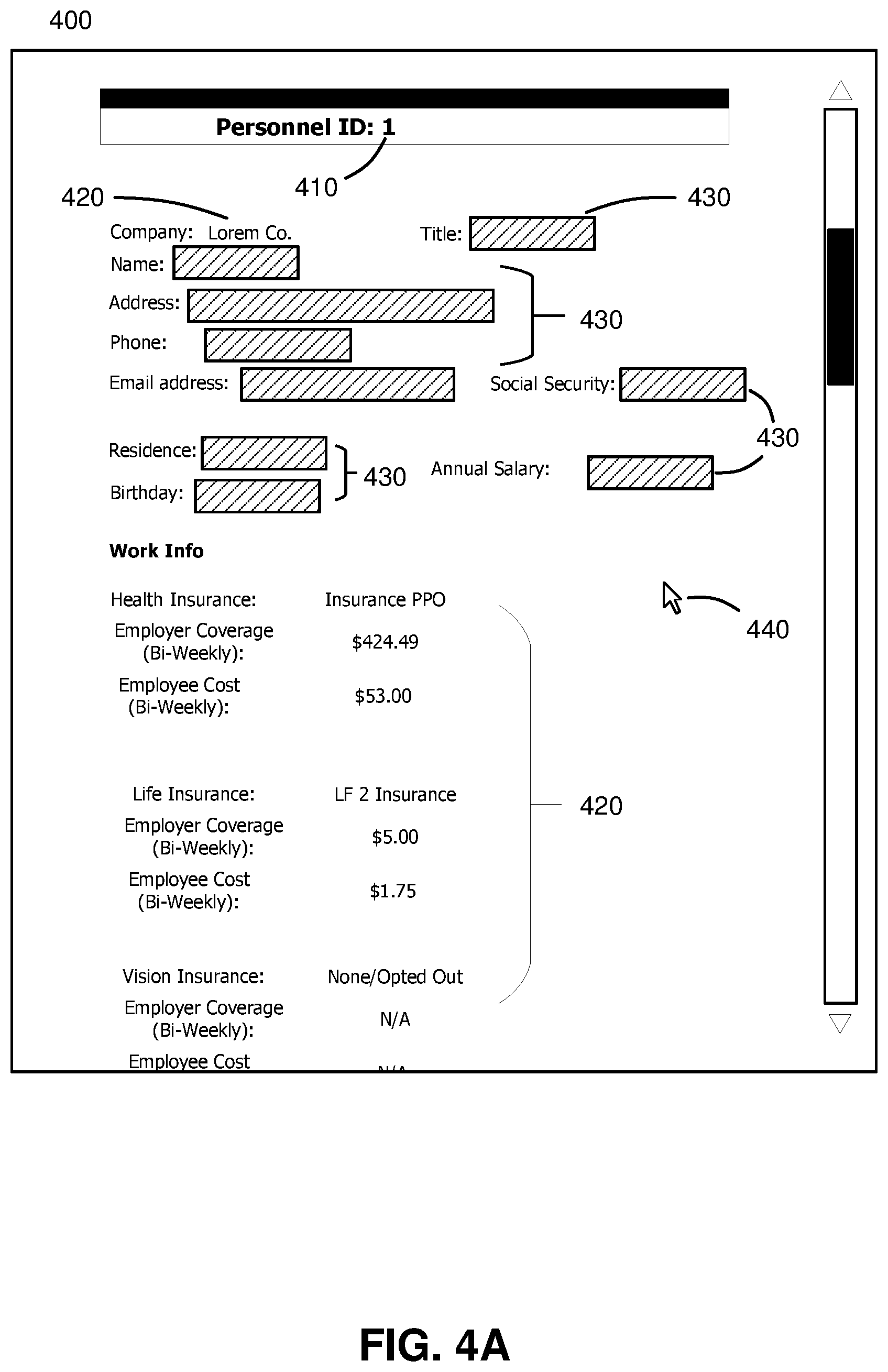 Patent US11775678 Figure 4 – Tagging and auditing sensitive information in a database environment