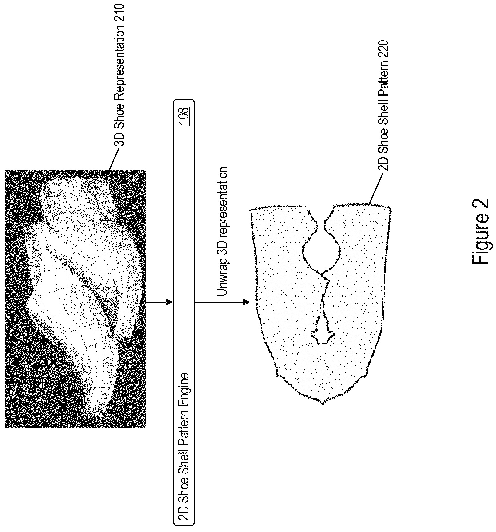 Patent US11775697 Figure 2 – Shoe design through 2.5-dimensional shoe models