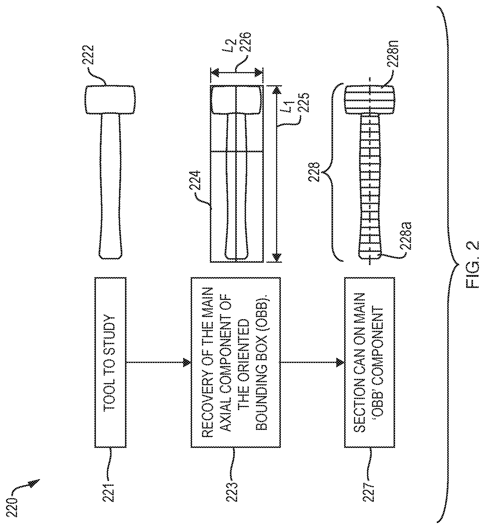 Patent US11775699 Figure 2 – Extracting grasping cues from tool geometry for digital human models