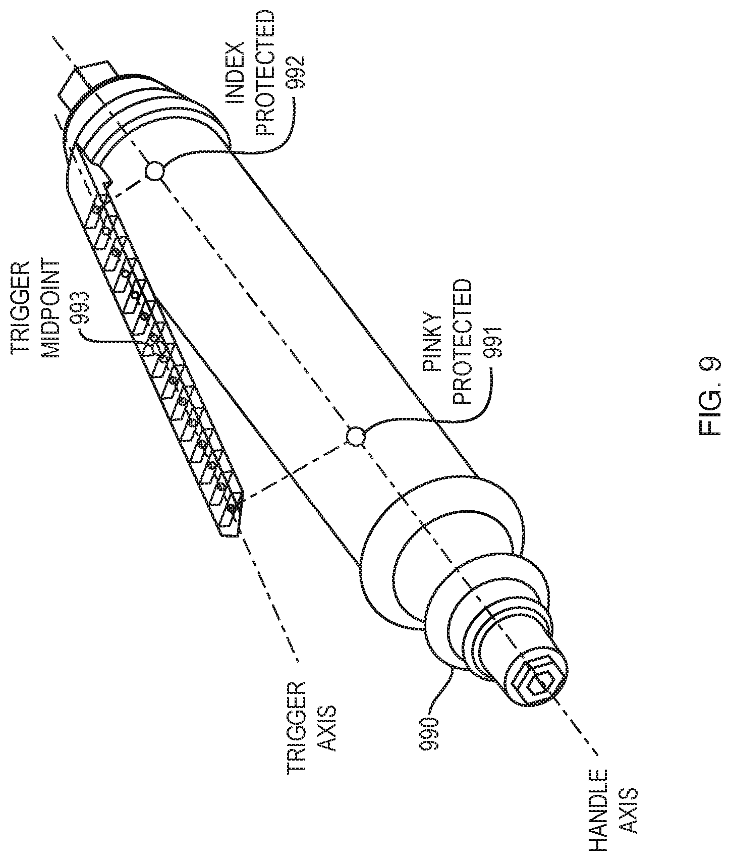 Patent US11775699 Figure 9 – Extracting grasping cues from tool geometry for digital human models