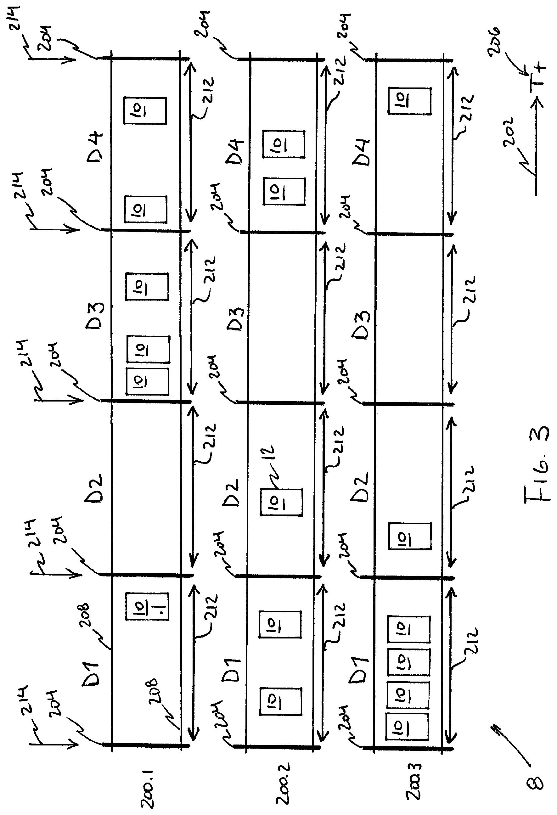 Patent US11775732 Figure 3 – Timeline with timescales for presenting images