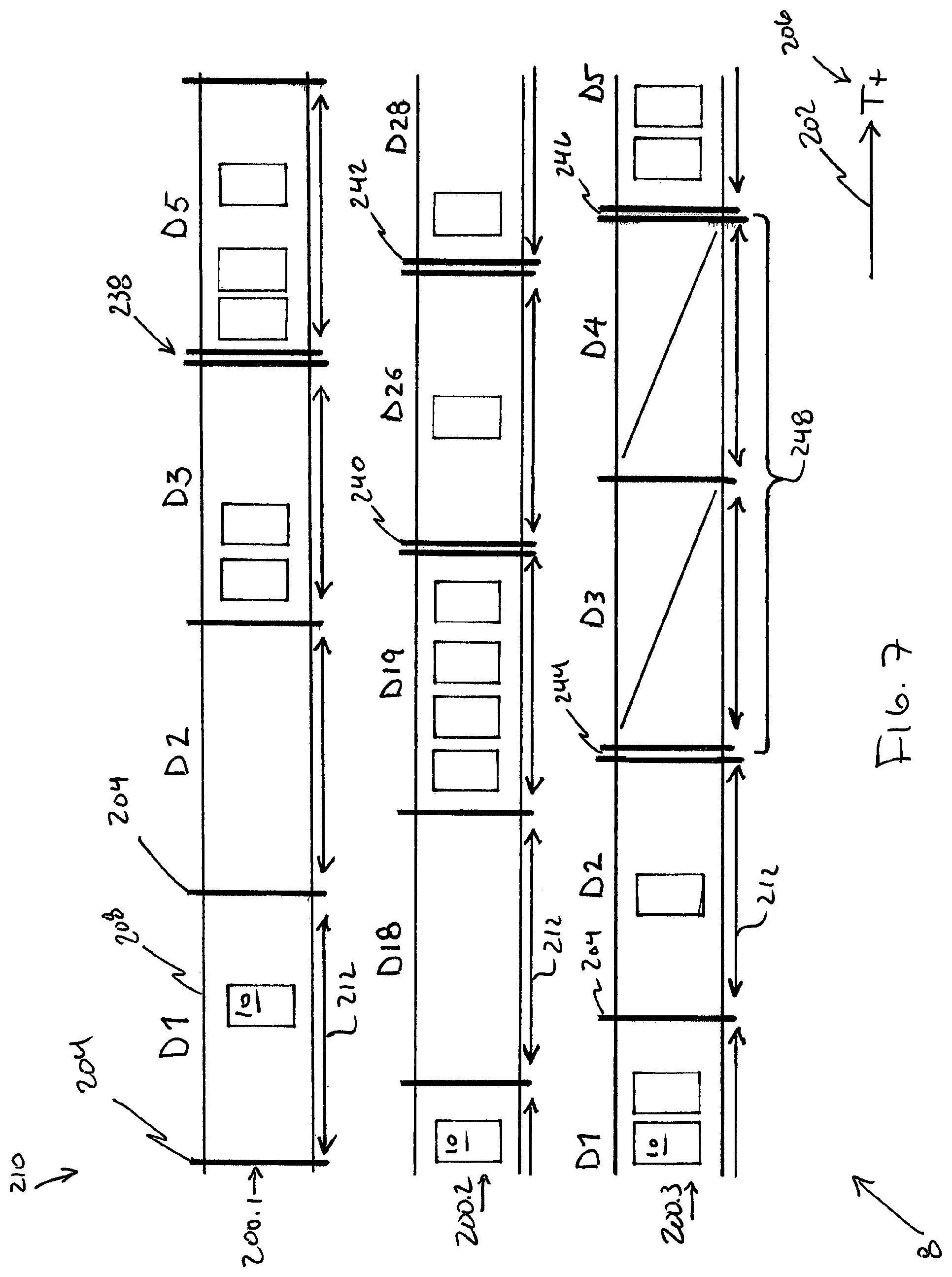 Patent US11775732 Figure 7 – Timeline with timescales for presenting images