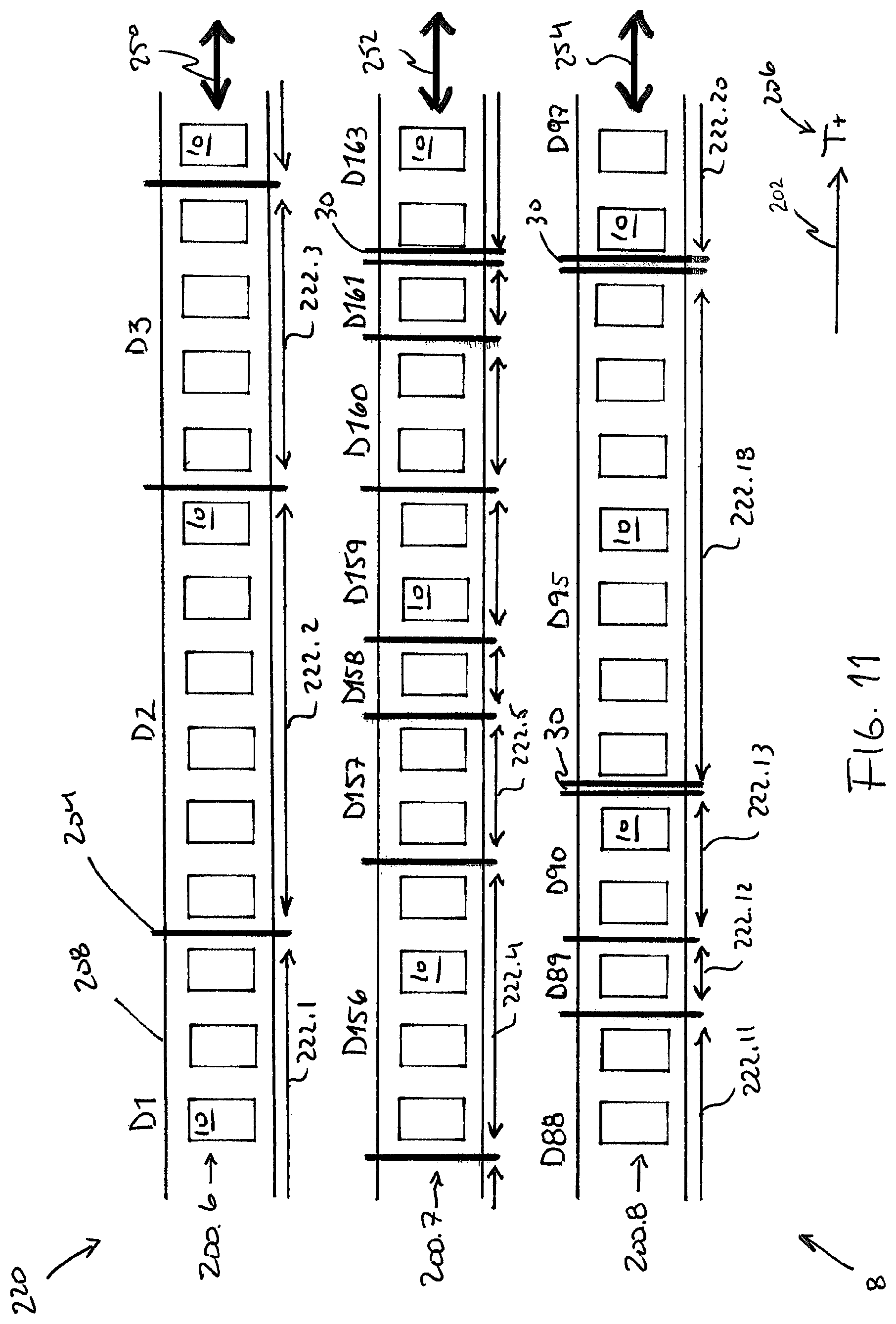 Patent US11775732 Figure 11 – Timeline with timescales for presenting images