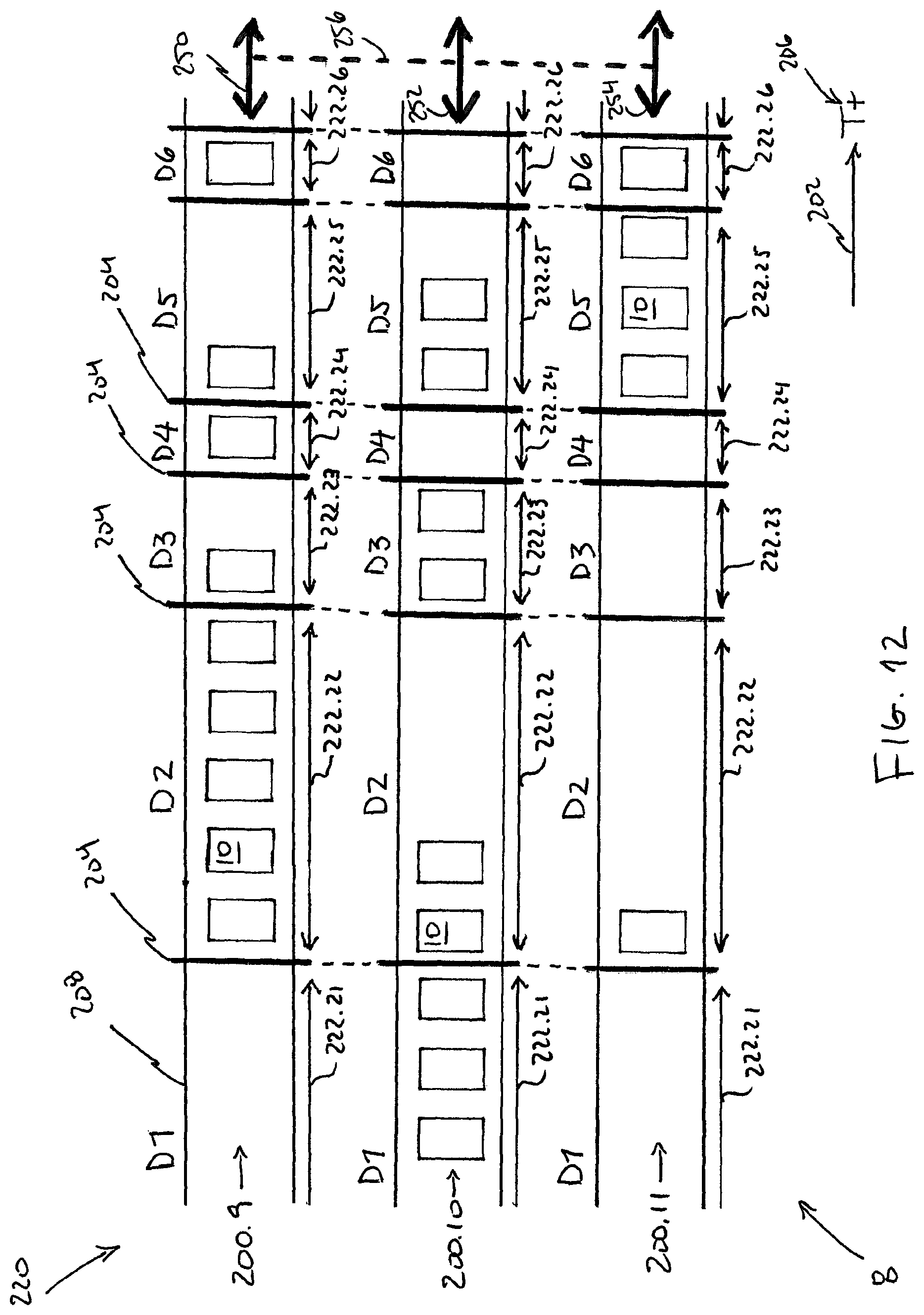 Patent US11775732 Figure 12 – Timeline with timescales for presenting images