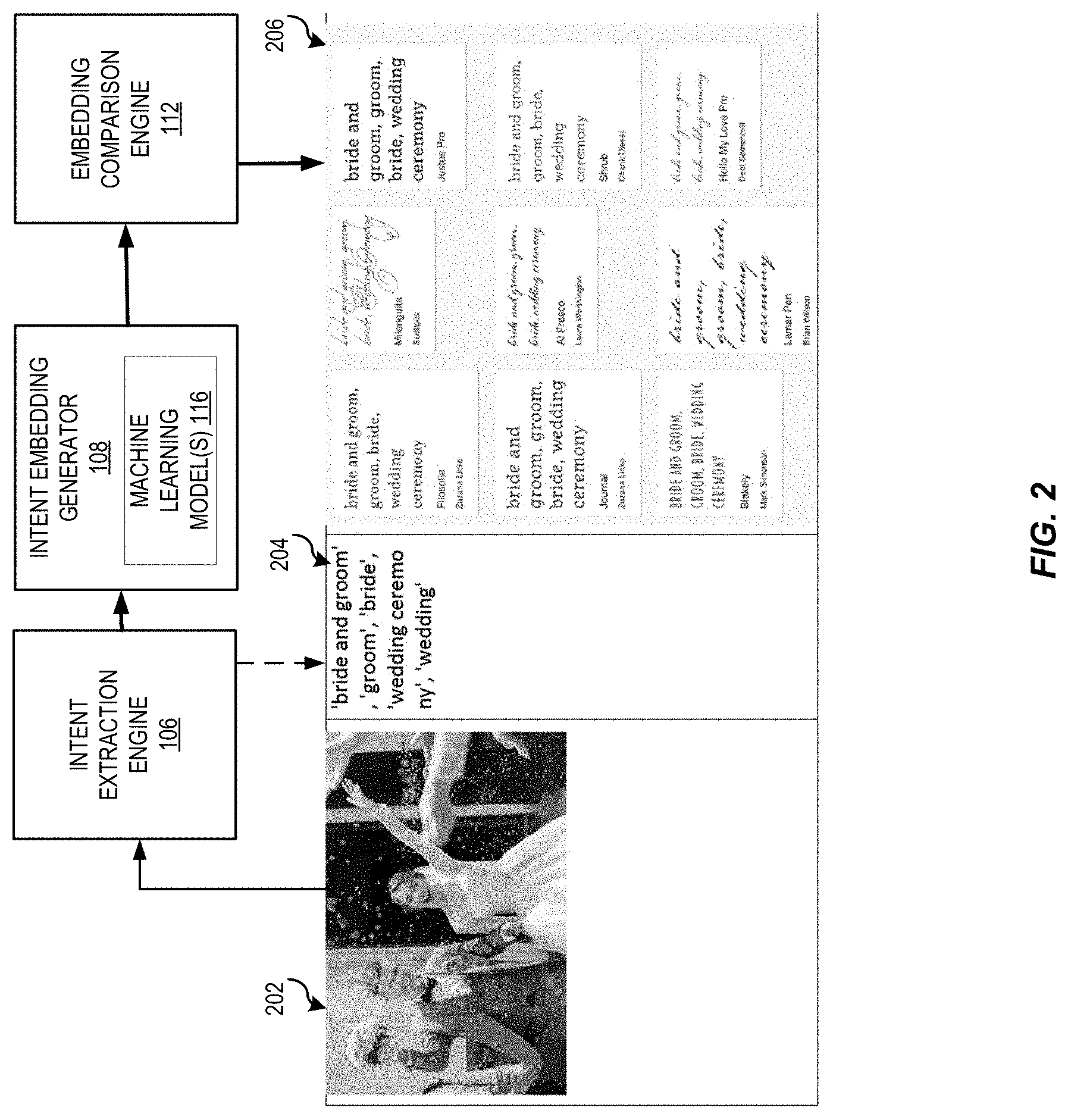 Patent US11775734 Figure 2 – Multimodal input contextual font recommendations