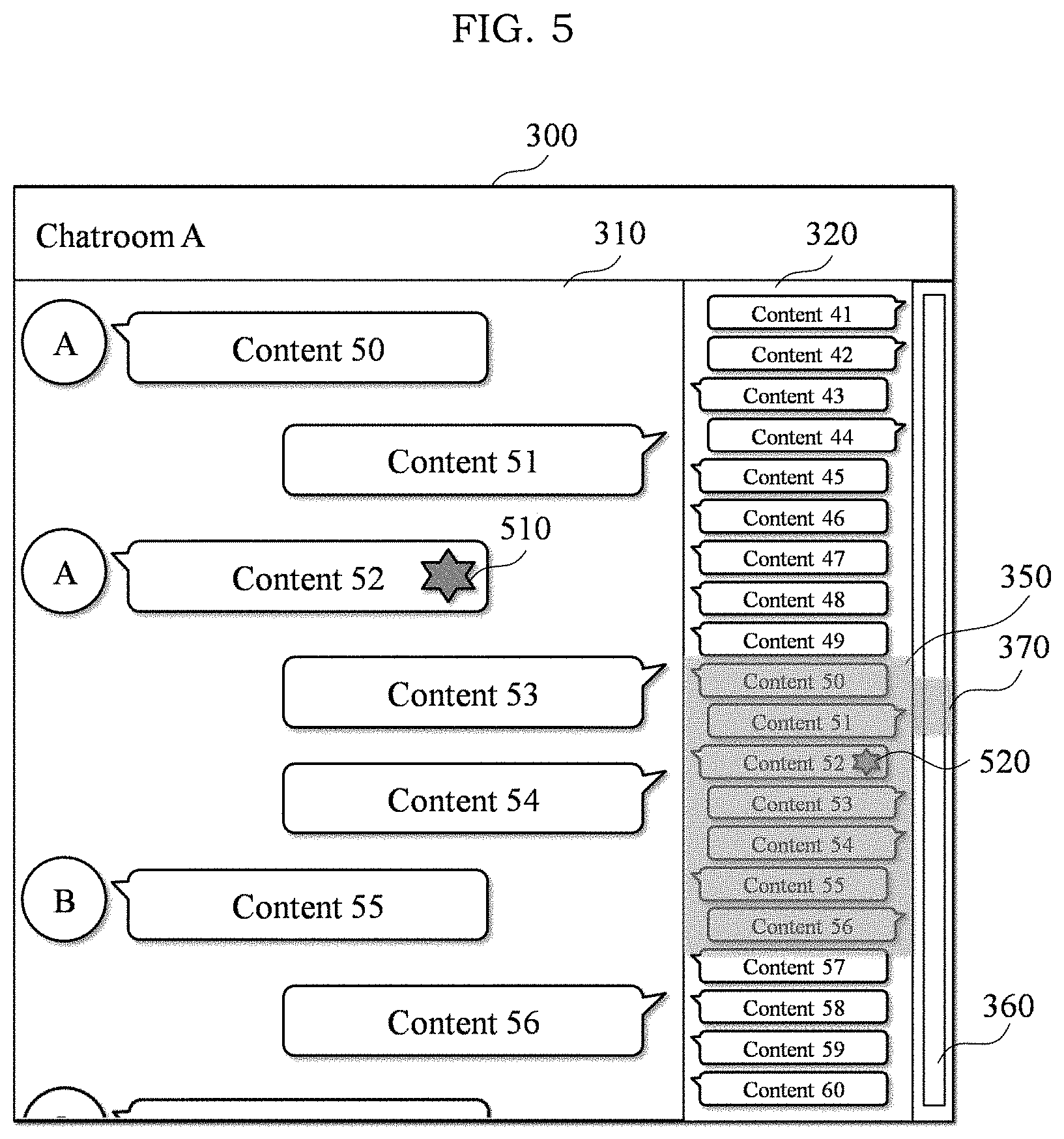 Patent US11775736 Figure 5 – Method and system for providing mini-map in chatroom