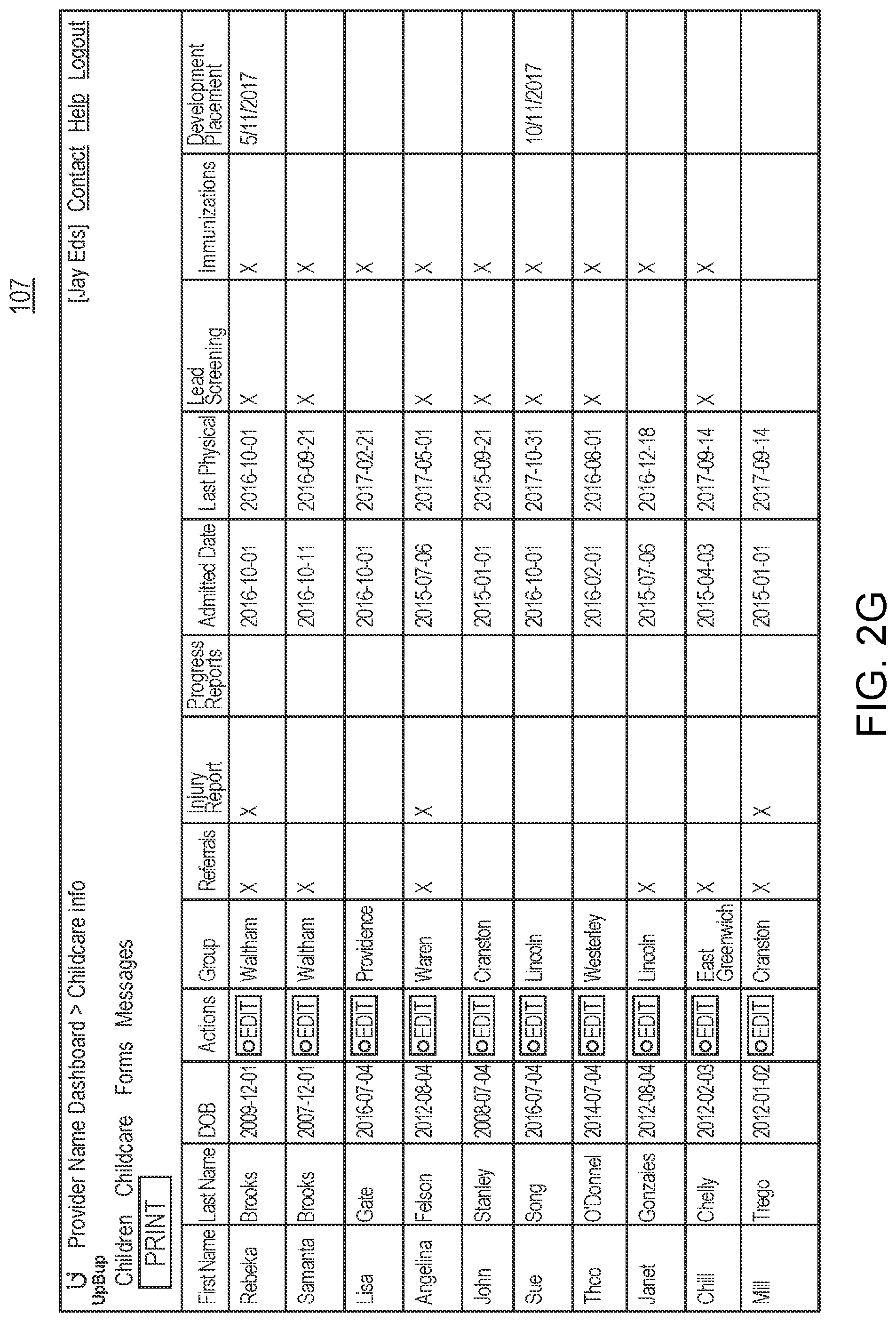 Patent US11775743 Figure 12 – Forms generation interface for web service