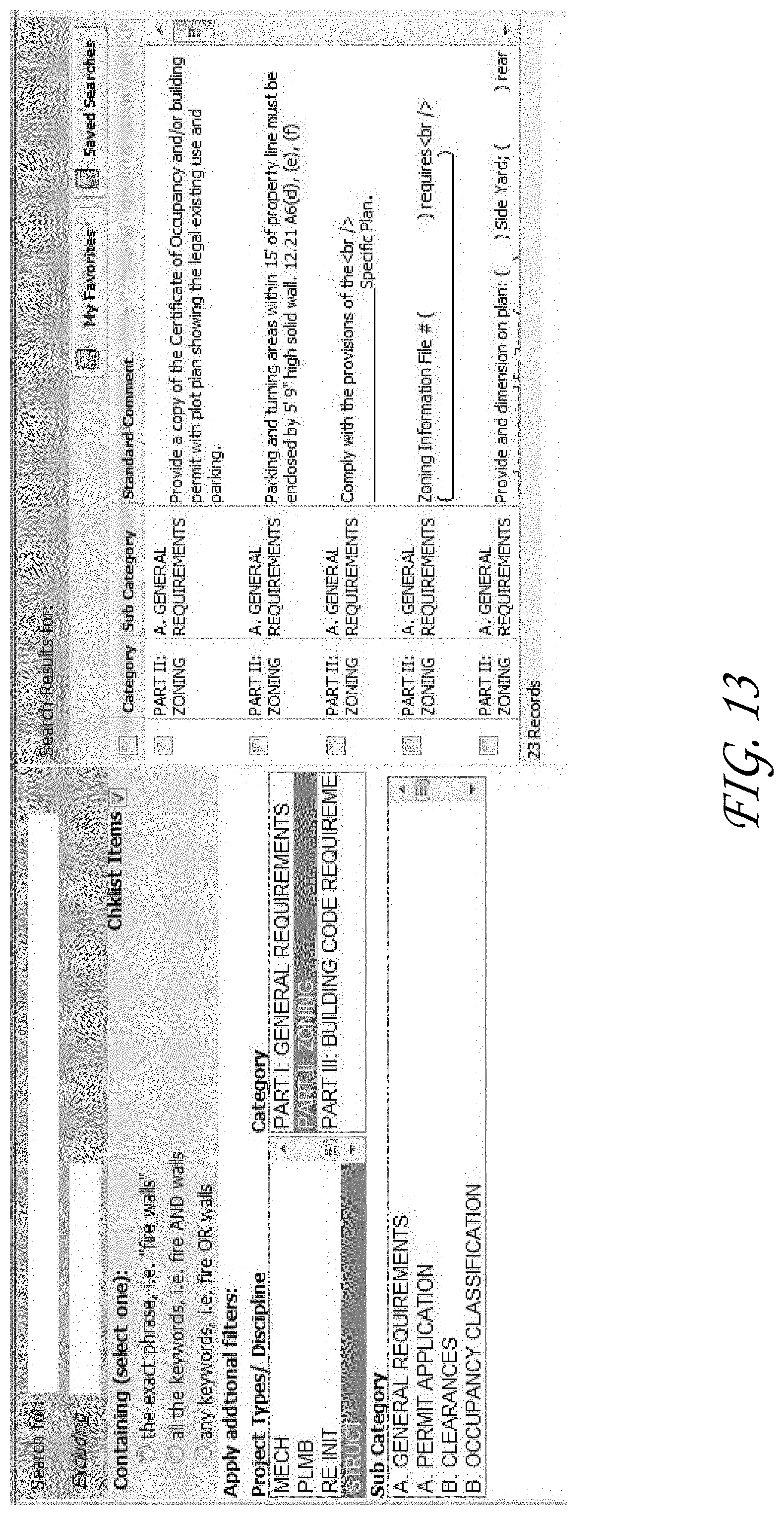 Patent US11775750 Figure 14 – Management of building plan documents utilizing comments and a correction list