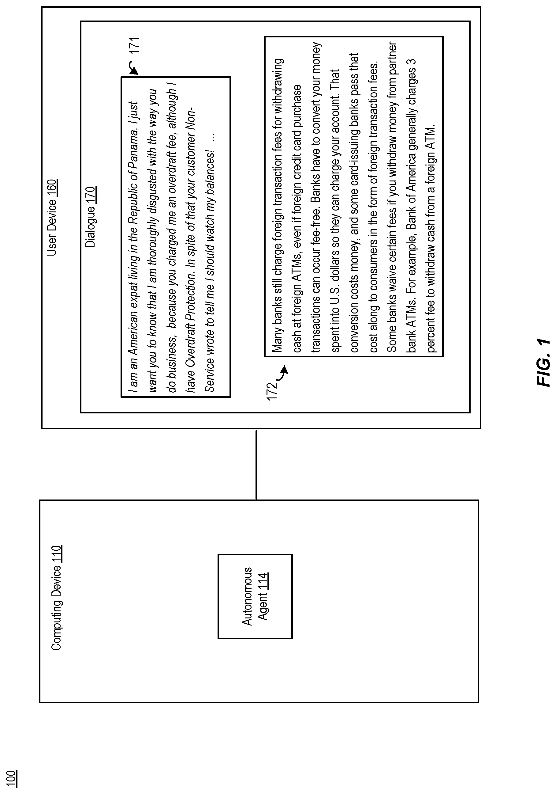 Patent US11775772 Figure 1 – Chatbot providing a defeating reply