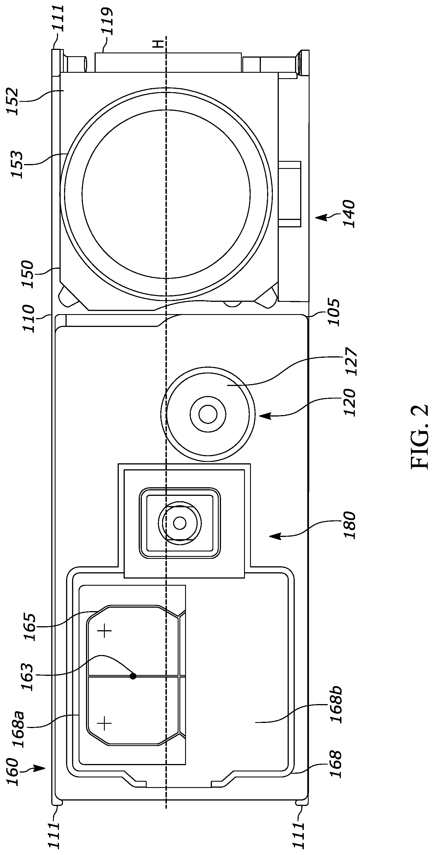 Patent US11775783 Figure 2 – Compact opto-mechanical layout of long-range dual-camera bar-code imager