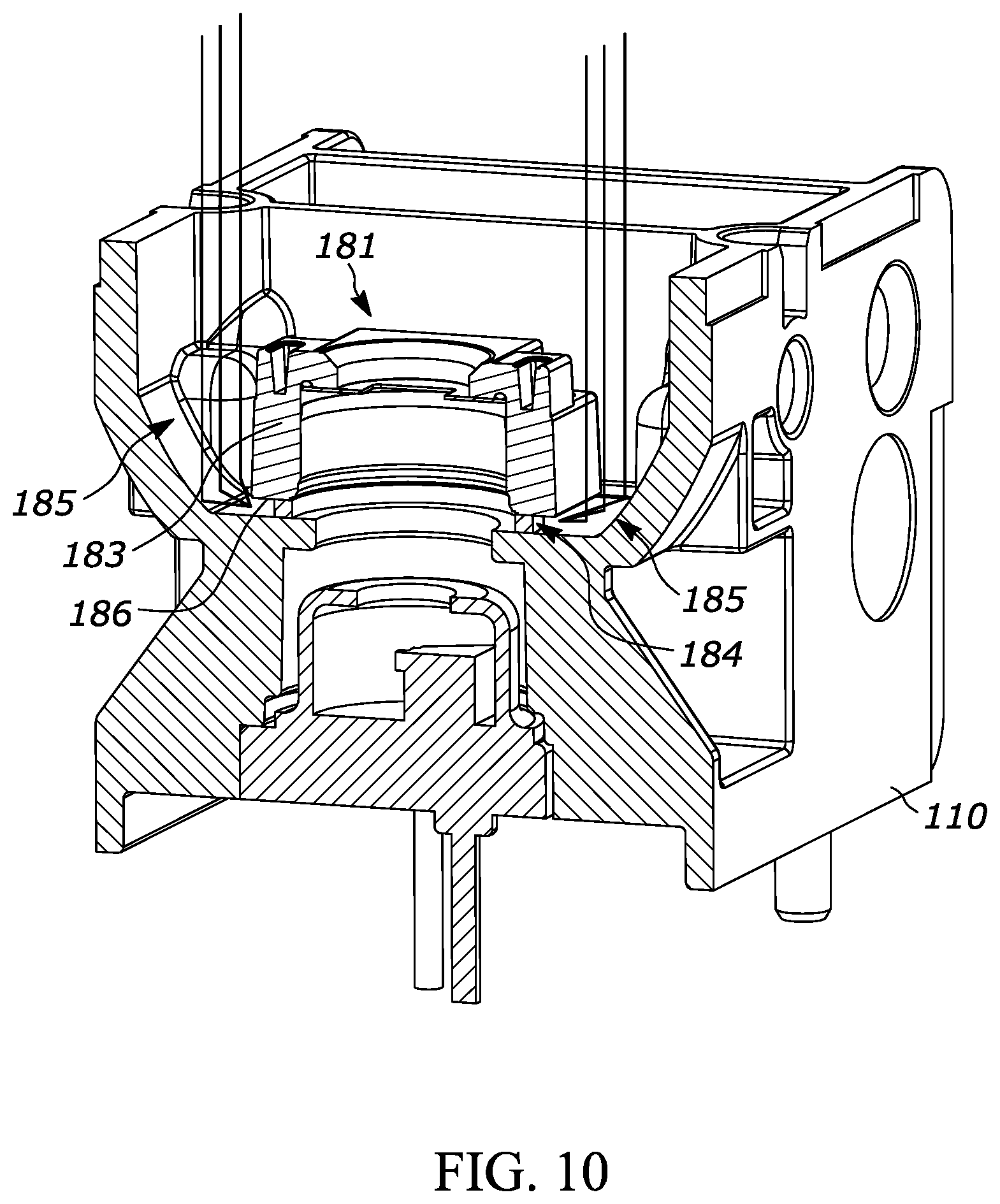 Patent US11775783 Figure 10 – Compact opto-mechanical layout of long-range dual-camera bar-code imager