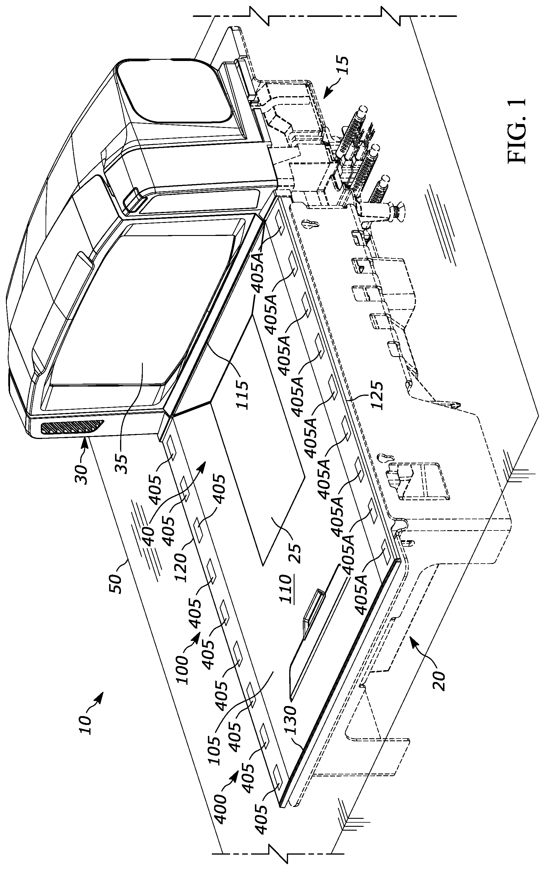 Patent US11775785 Figure 1 – Barcode reader with intelligent off-platter indication system