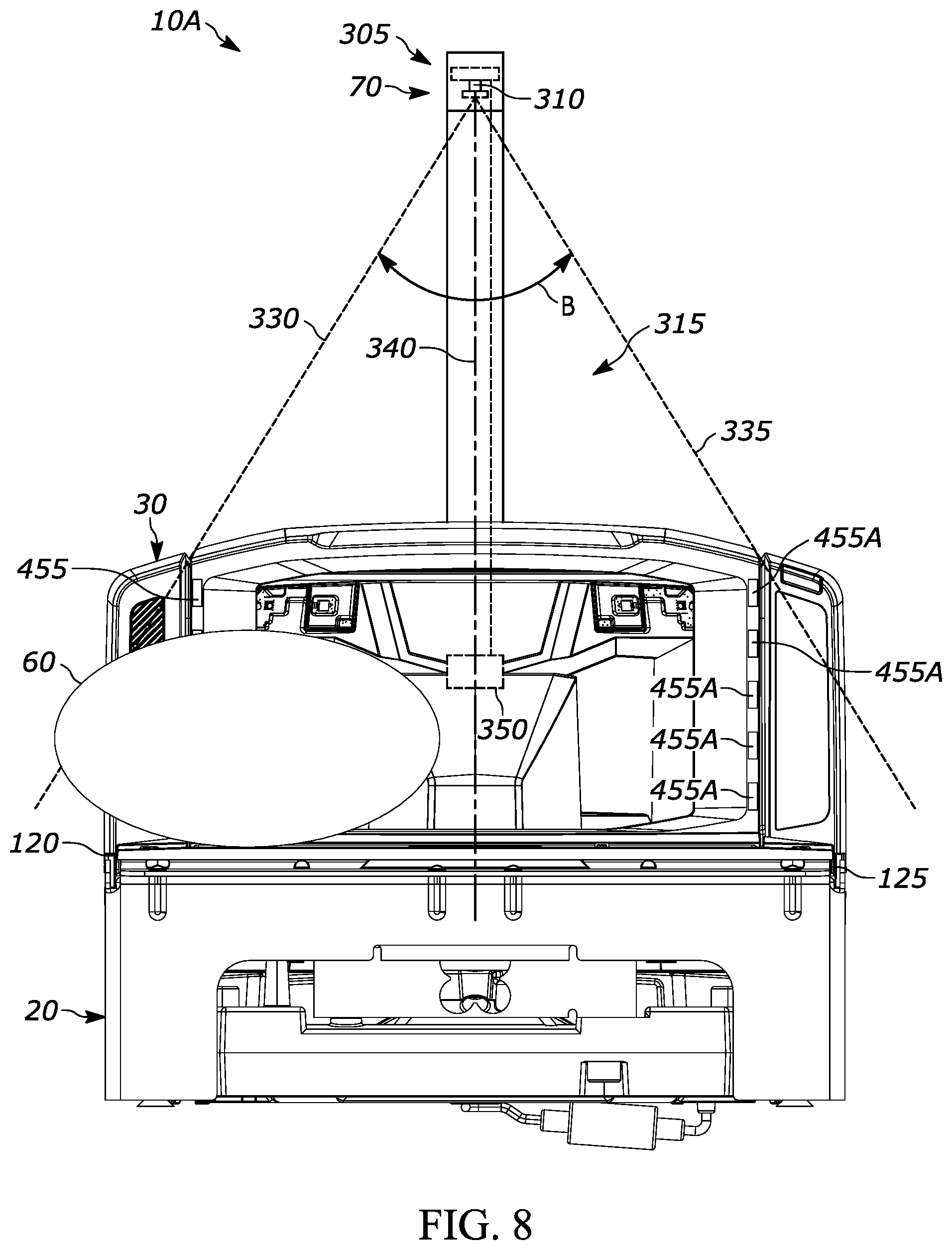 Patent US11775785 Figure 8 – Barcode reader with intelligent off-platter indication system