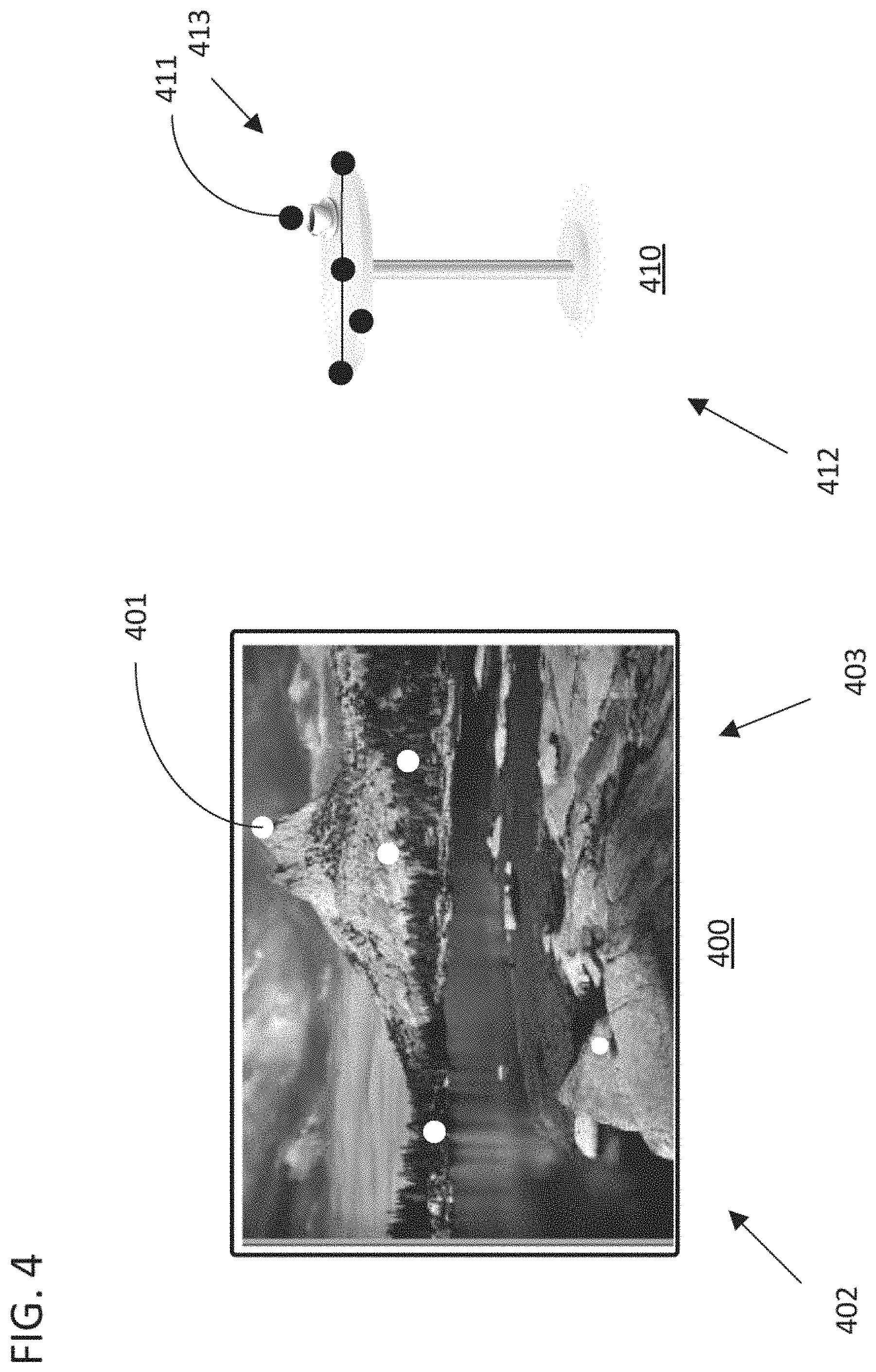 Patent US11775788 Figure 4 – Arbitrary visual features as fiducial elements