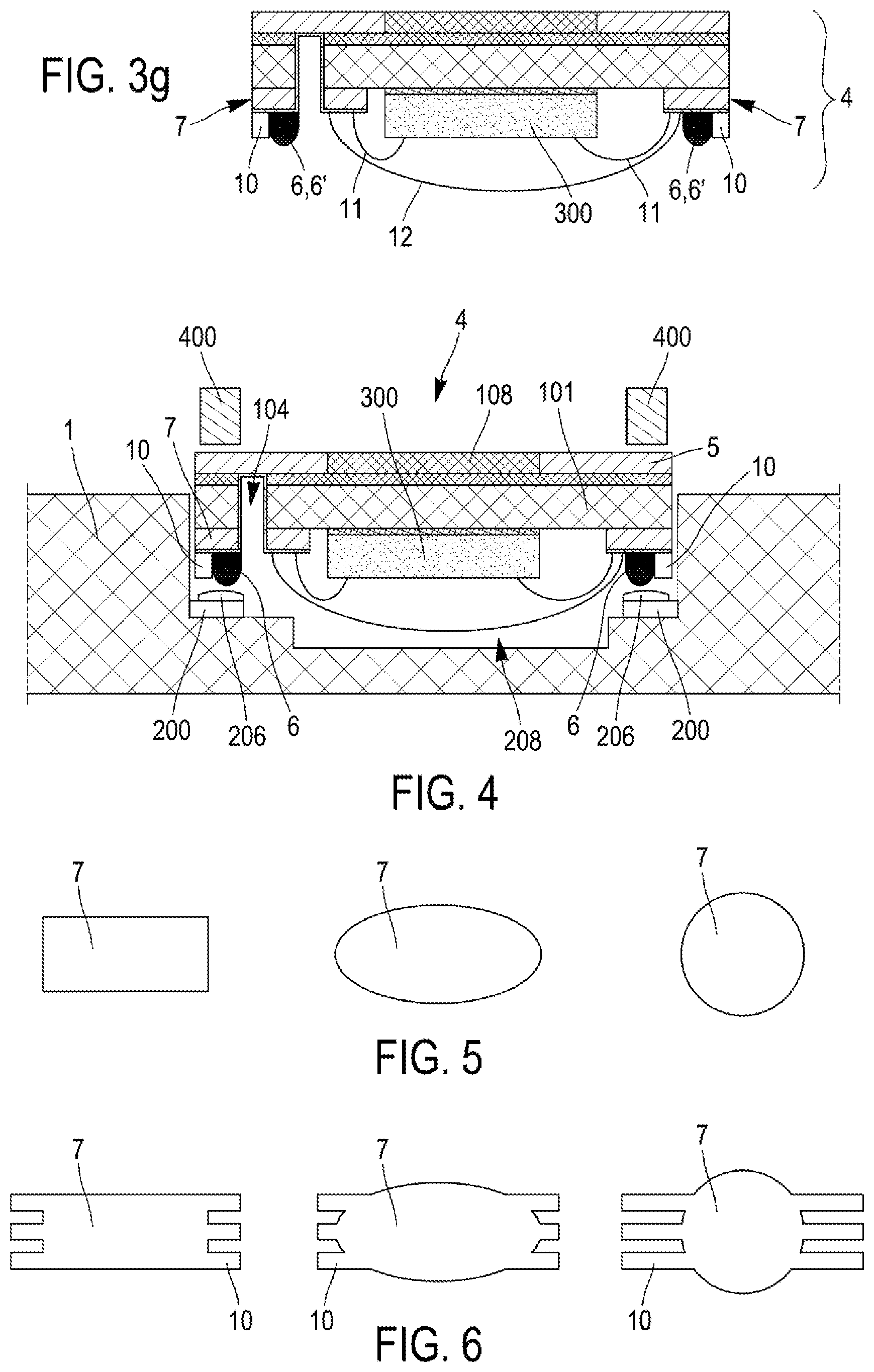 Patent US11775794 Figure 3 – Biometric sensor module for a smart card and method for manufacturing such a module
