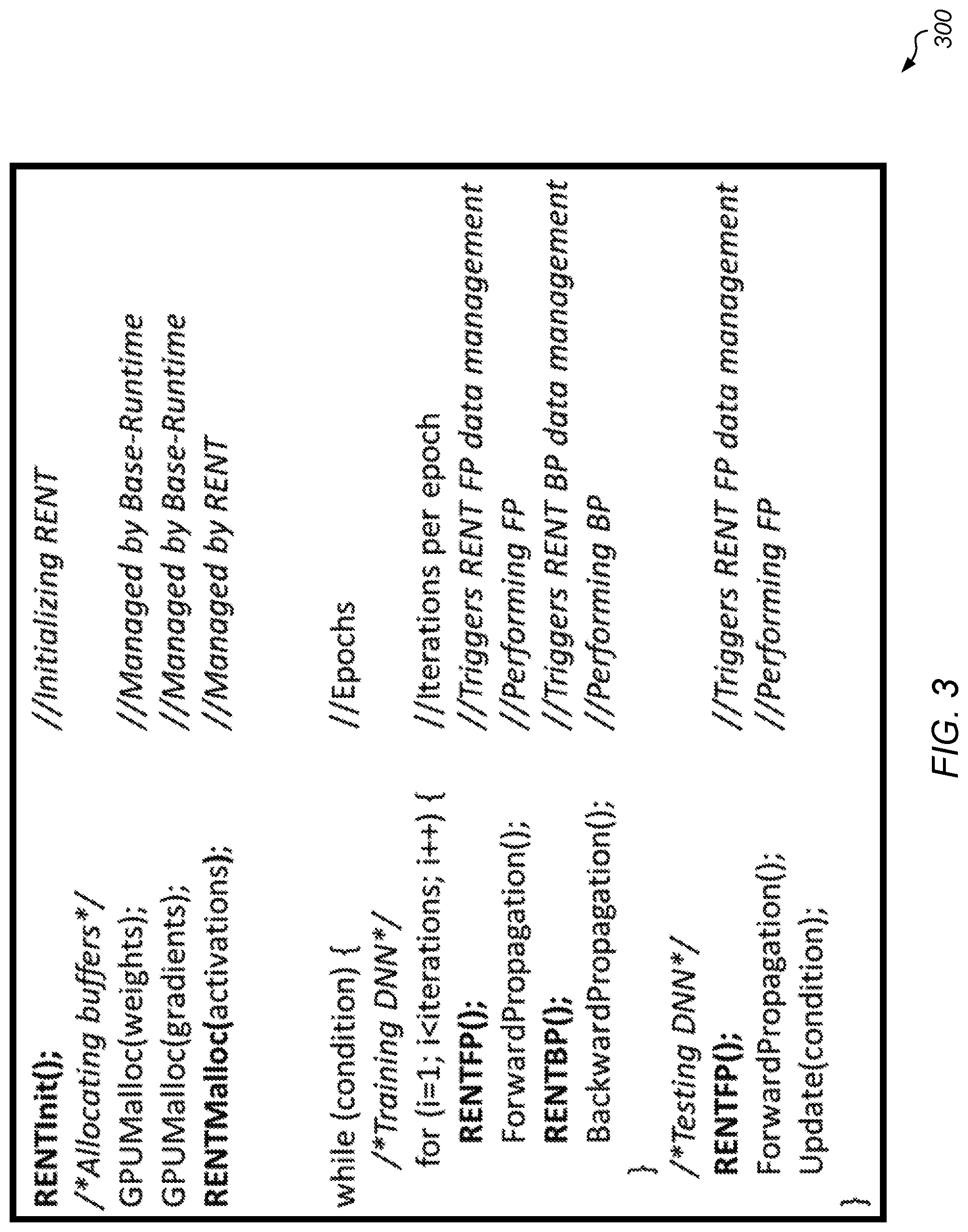 Patent US11775799 Figure 3 – Runtime extension for neural network training with heterogeneous memory
