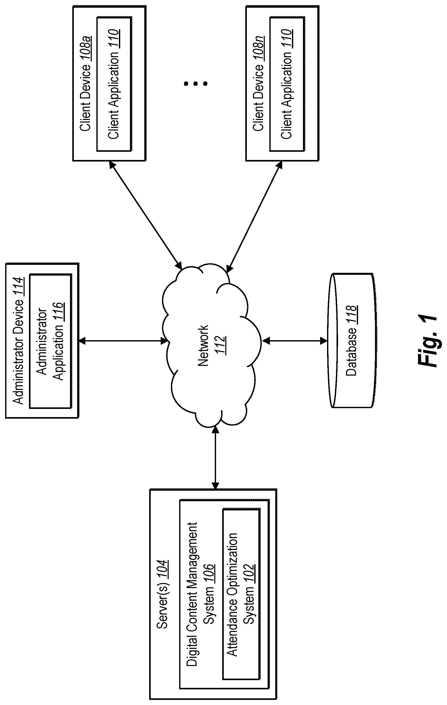 Patent US11775813 Figure 1 – Generating a recommended target audience based on determining a predicted attendance utilizing a machine learning approach
