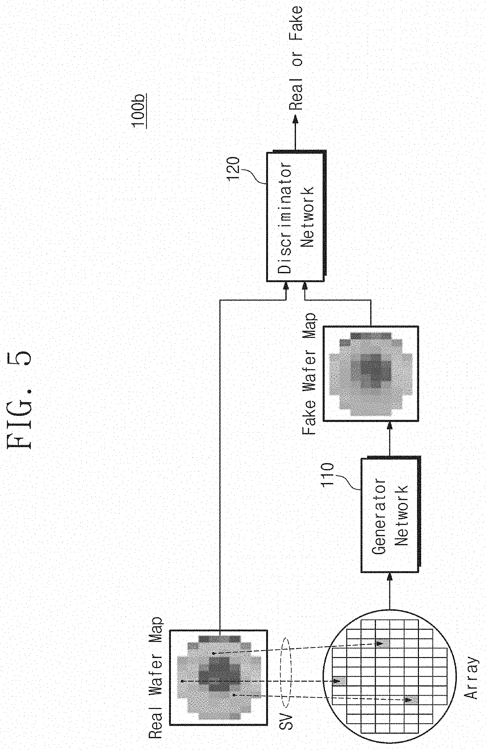 Patent US11775840 Figure 5 – Non-transitory computer-readable medium storing program code generating wafer map based on generative adversarial networks and computing device including the same
