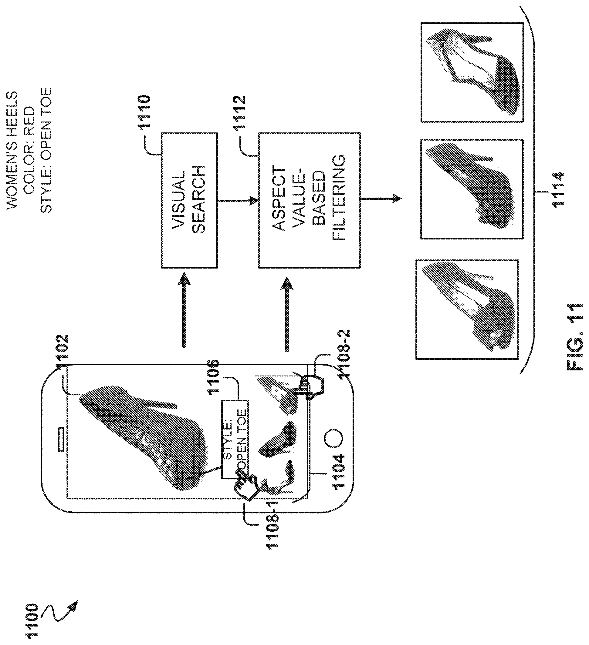 Patent US11775844 Figure 11 – Visual aspect localization presentation