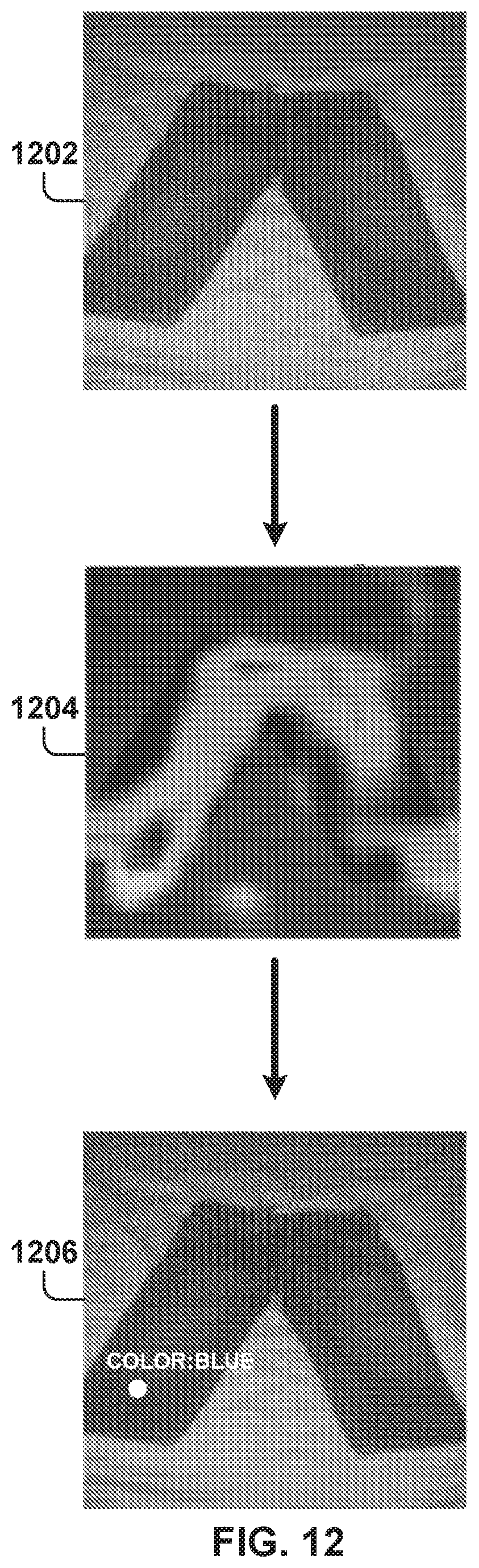 Patent US11775844 Figure 12 – Visual aspect localization presentation
